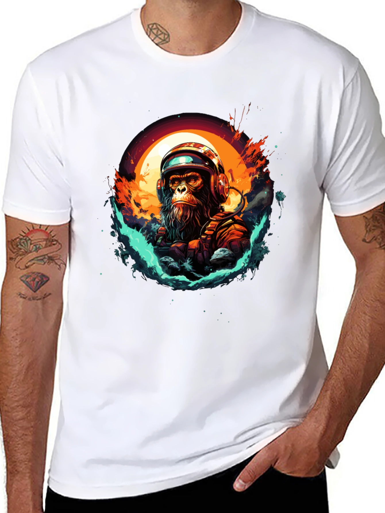 Astro Ape T-Shirt - Space Monkey Graphic Tee