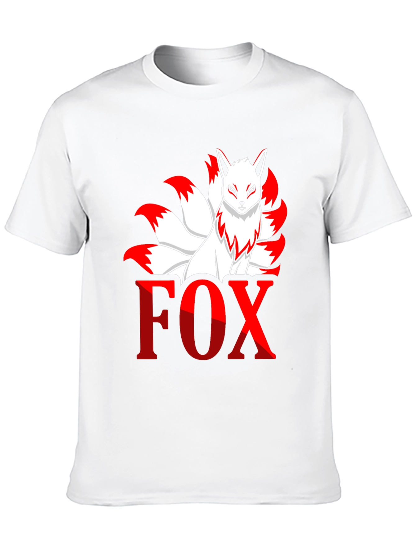 Nine-Tailed Fox Graphic Tee - Anime Inspired Shirt