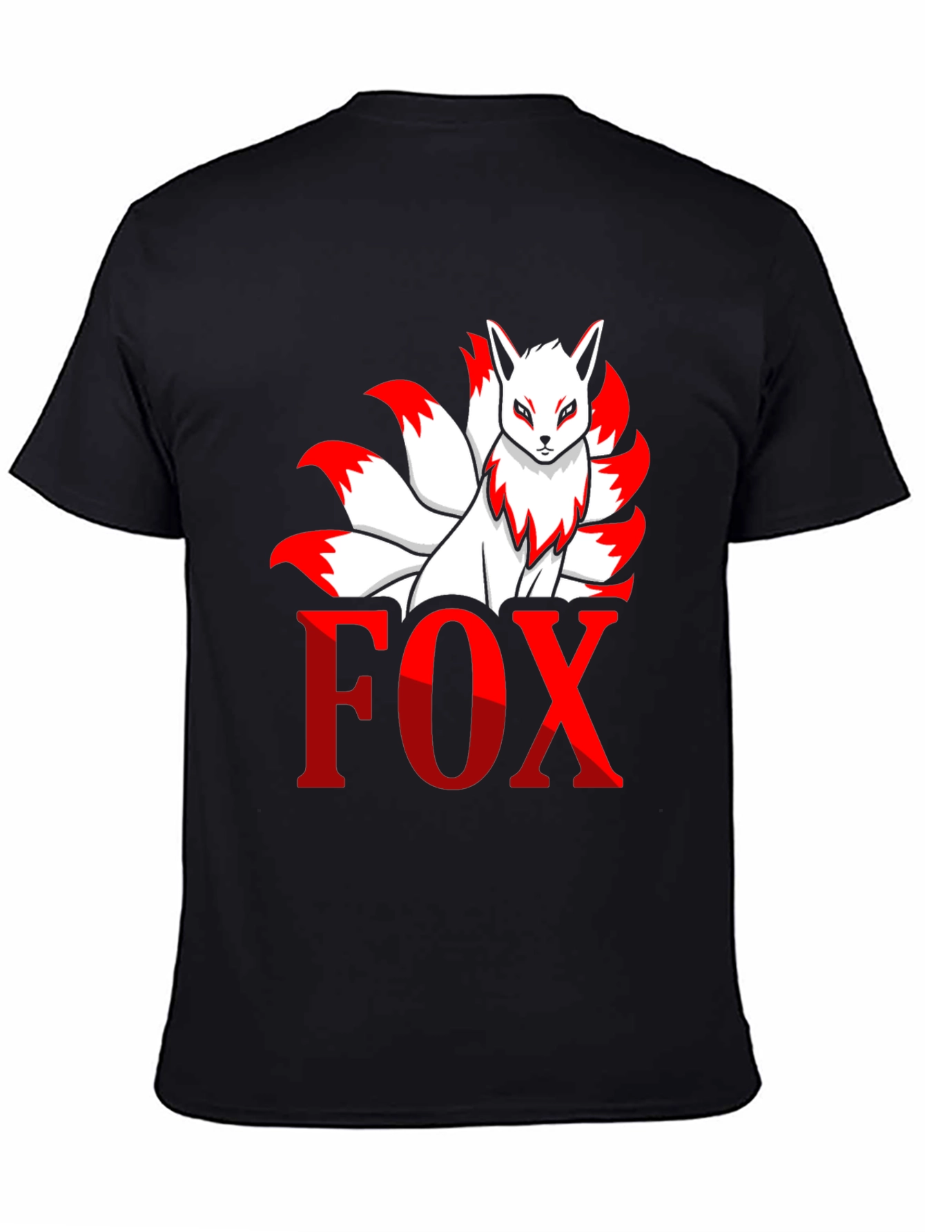 Nine-Tailed Fox Graphic Tee - Anime Inspired Shirt