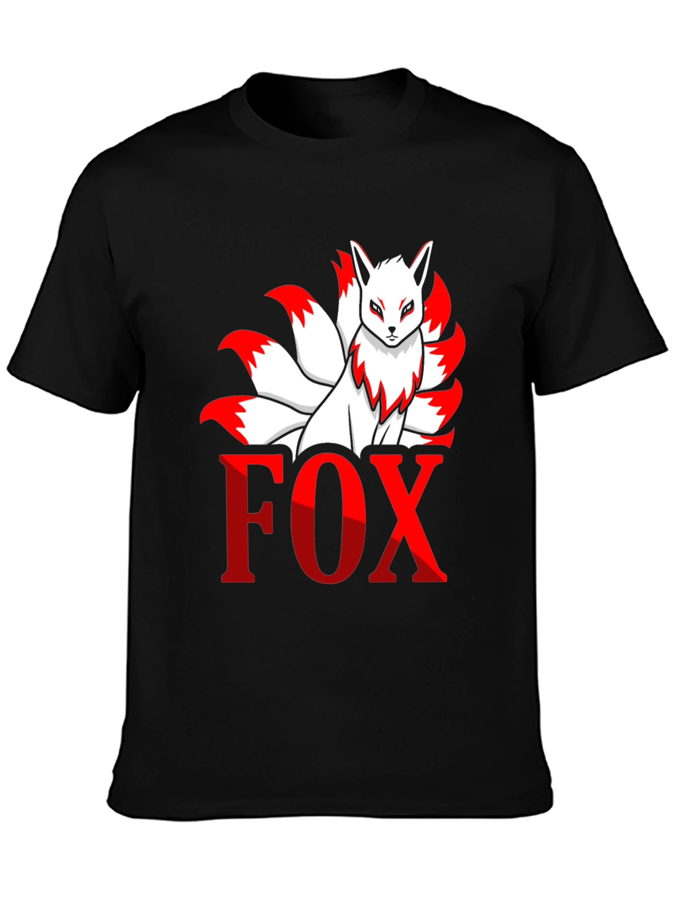 Nine-Tailed Fox Graphic Tee - Anime Inspired Shirt