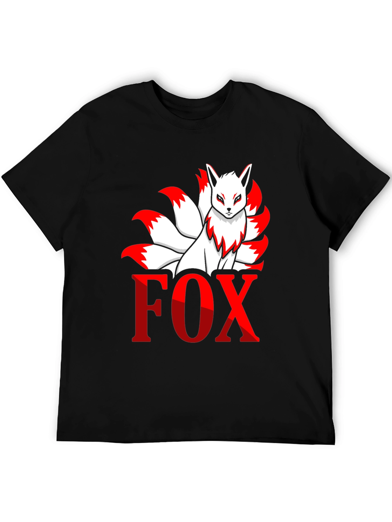 Nine-Tailed Fox Graphic Tee - Anime Inspired Shirt