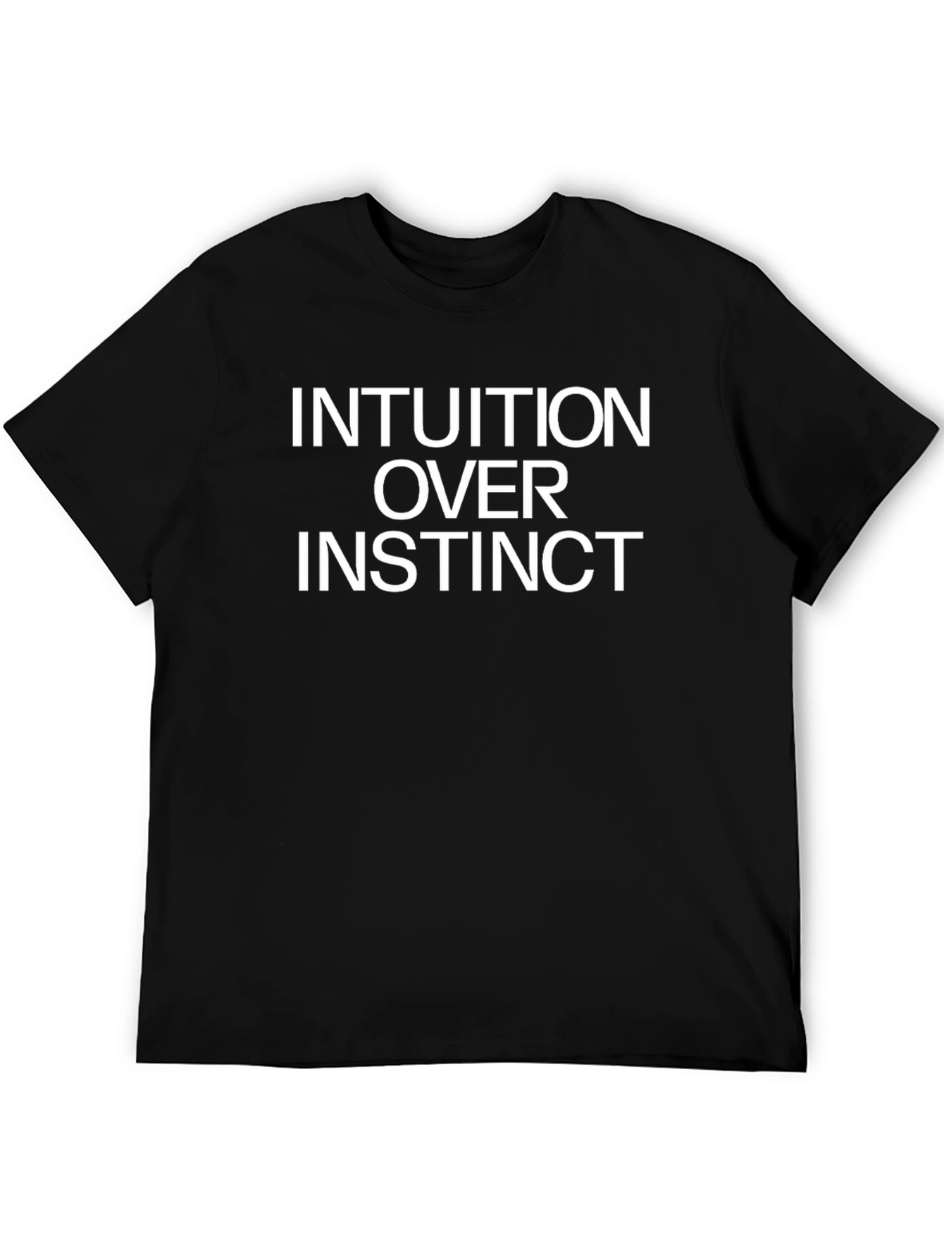 Intuition Over Instinct Graphic Tee - Black T-Shirt