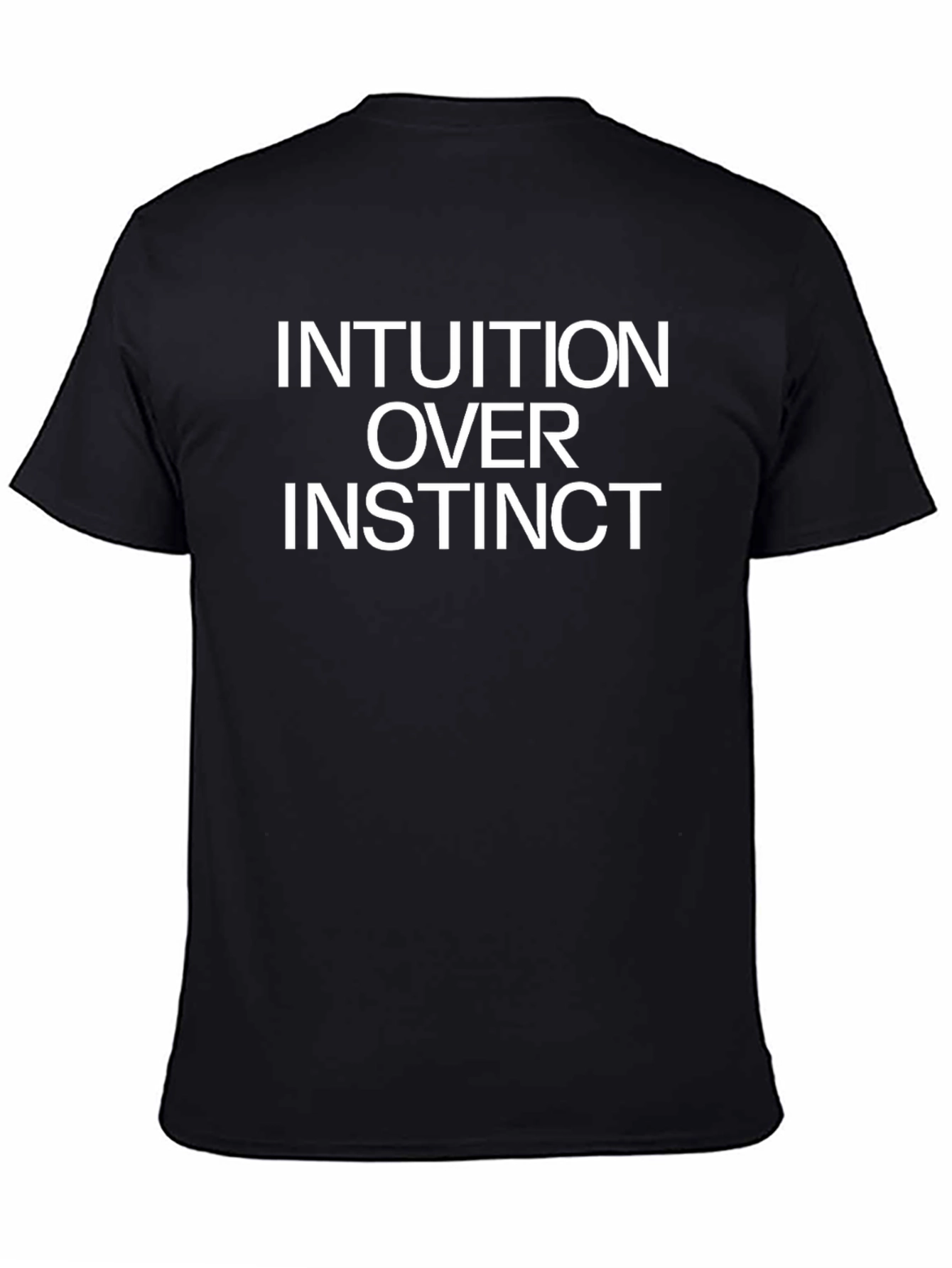 Intuition Over Instinct Graphic Tee - Black T-Shirt