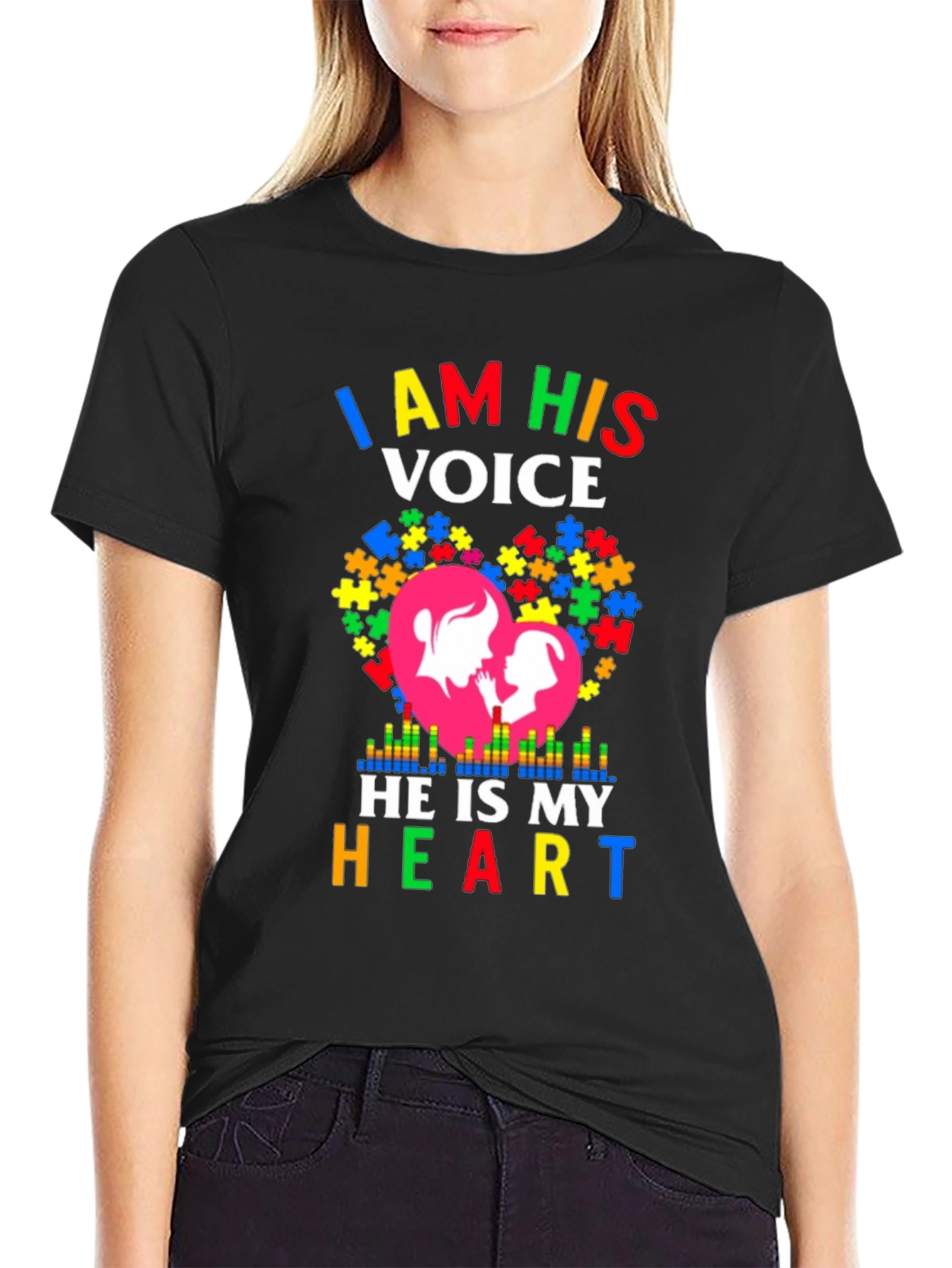 Autism Awareness I Am His Voice T-Shirt
