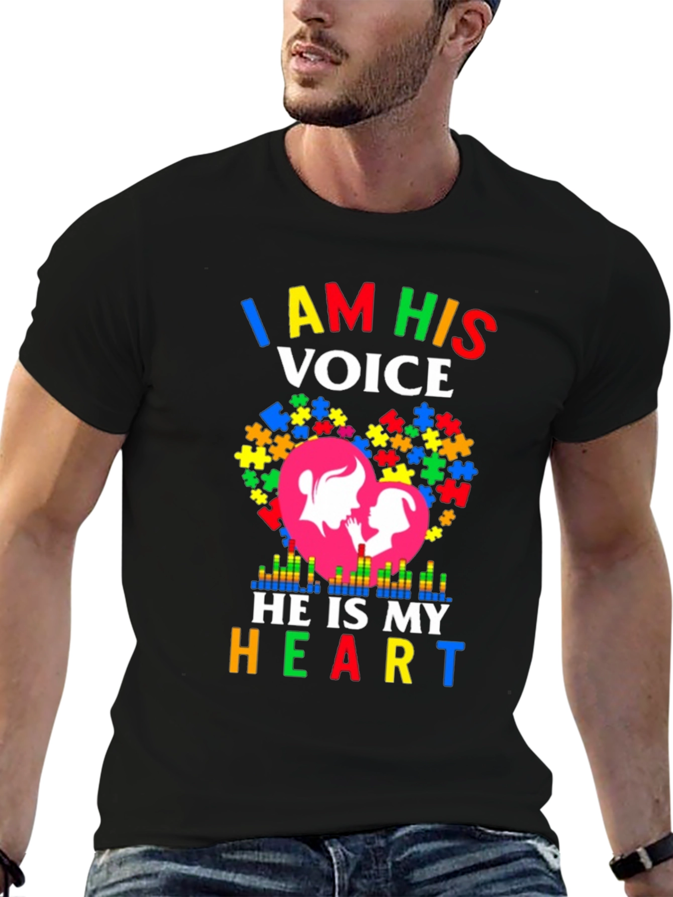 Autism Awareness I Am His Voice T-Shirt