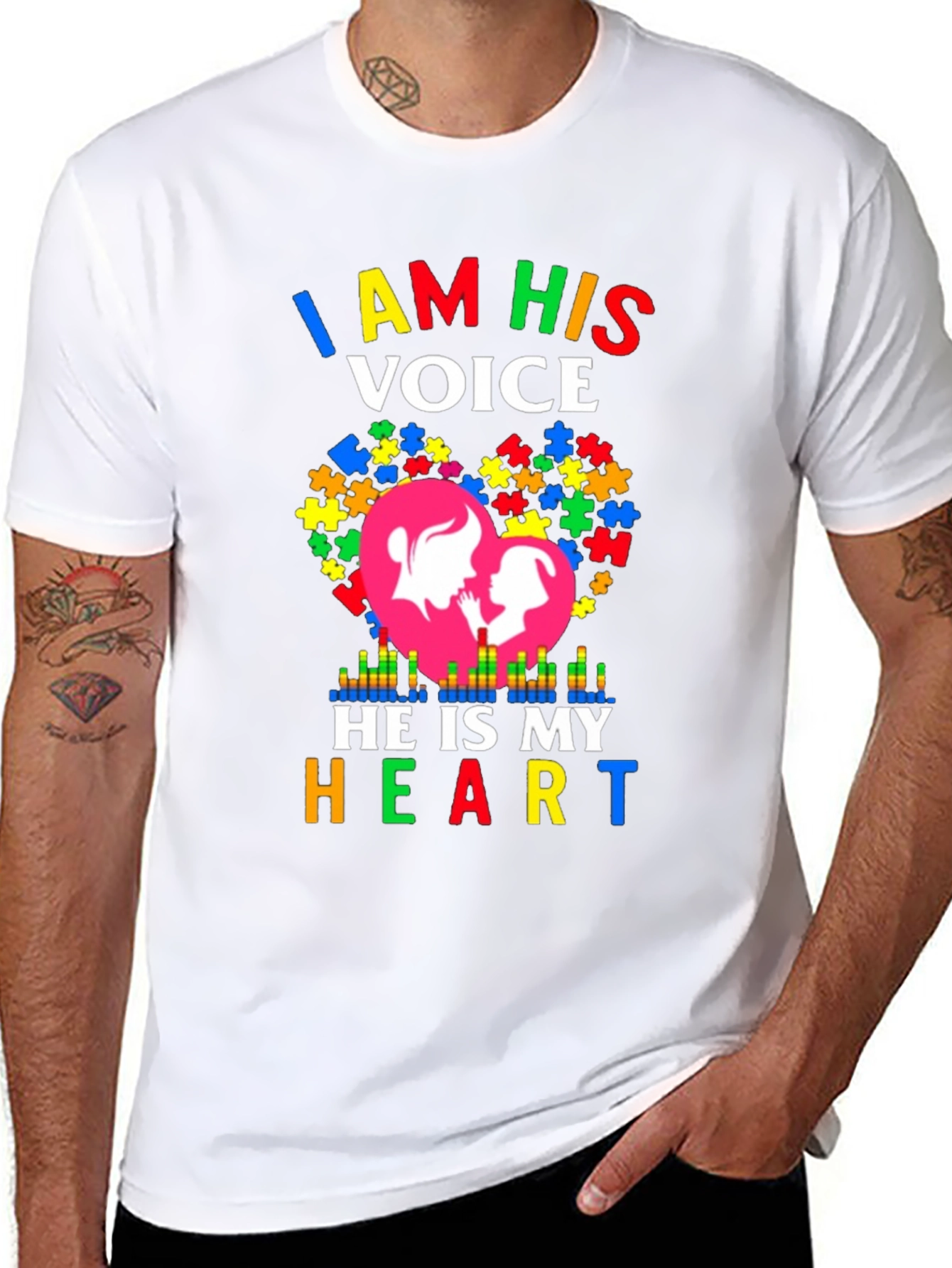 Autism Awareness I Am His Voice T-Shirt