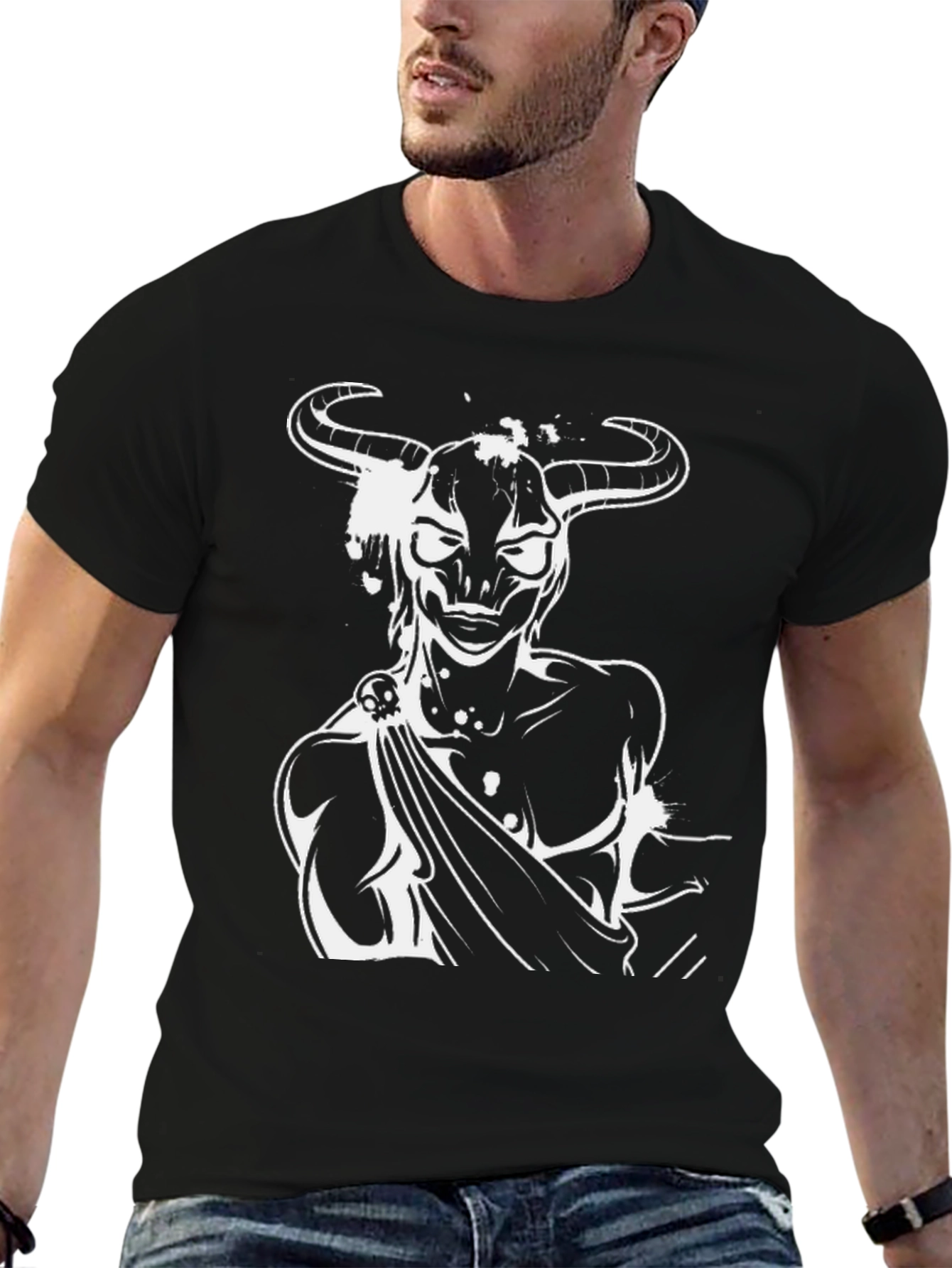 Minotaur Graphic Tee - Bold Black T-Shirt