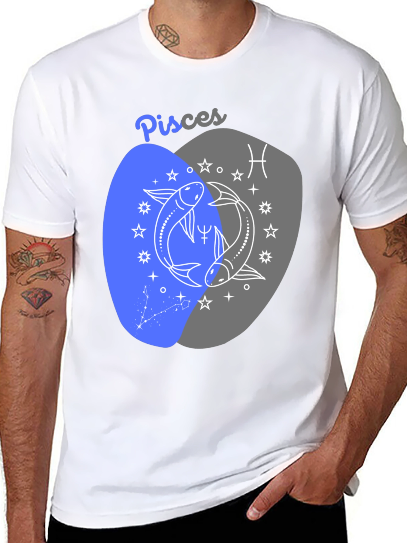 Pisces Zodiac T-Shirt - Stylish Astrology Design