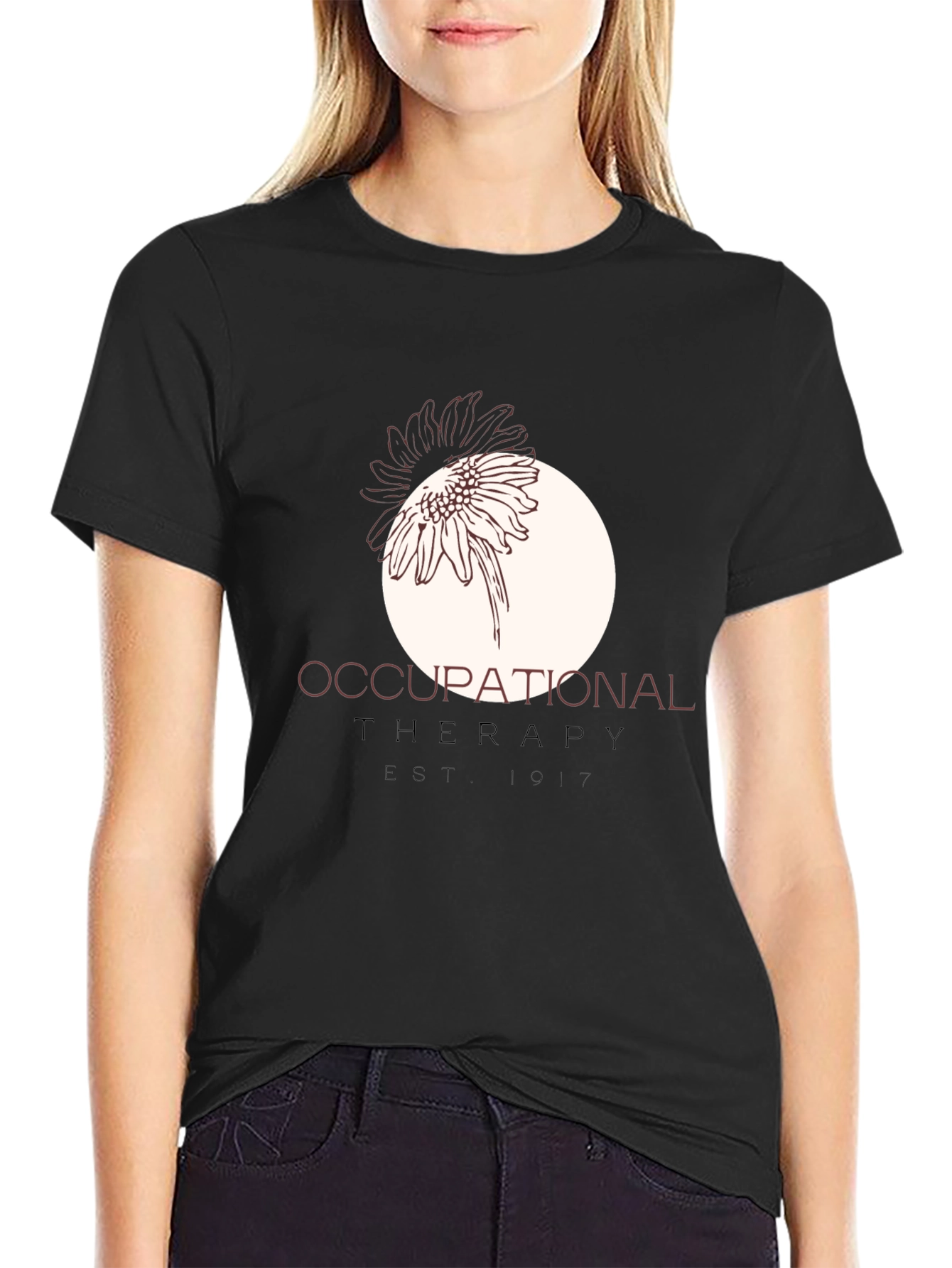 Occupational Therapy Est. 1917 Black T-Shirt