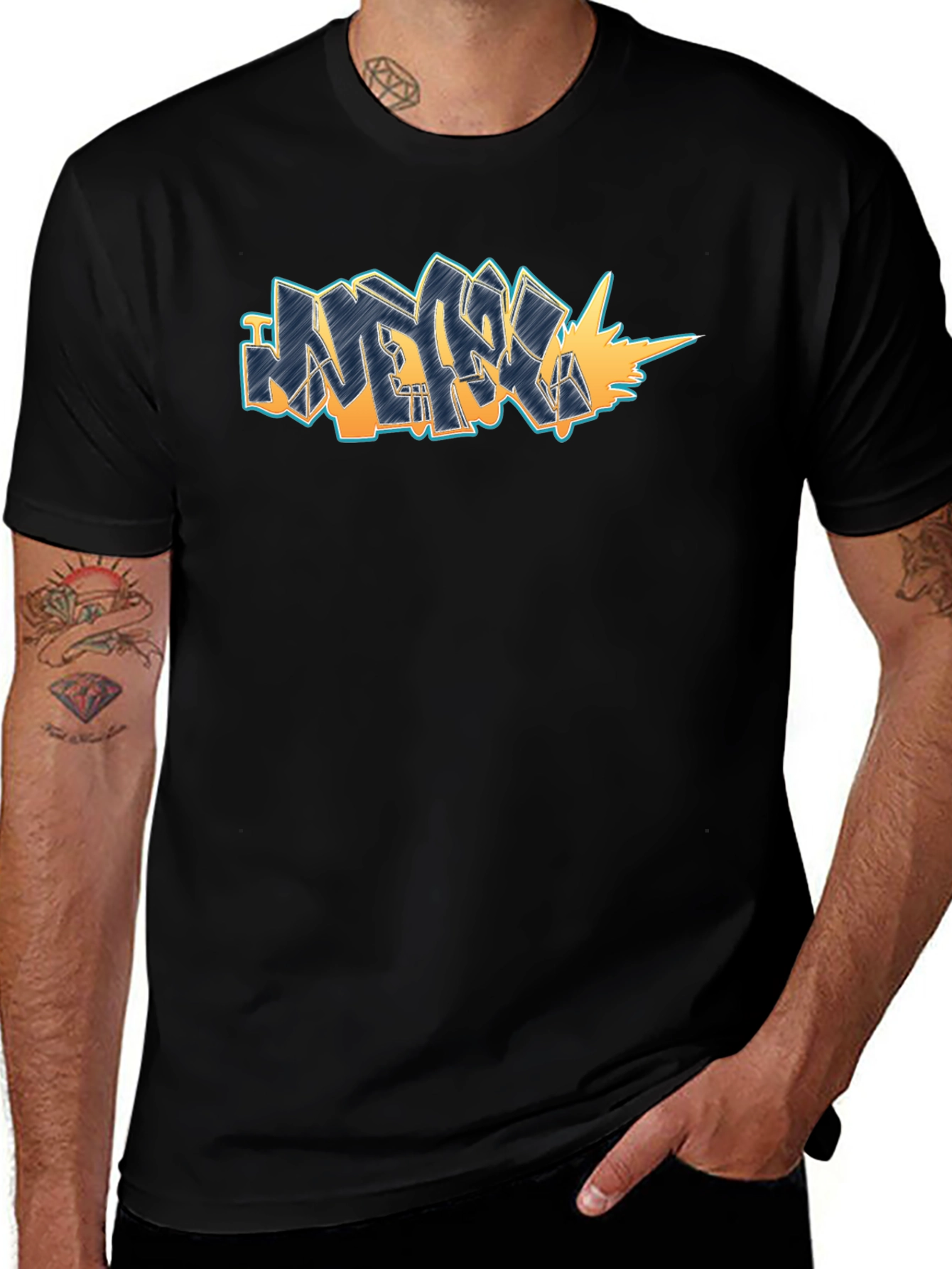 Graffiti Art Black T-Shirt