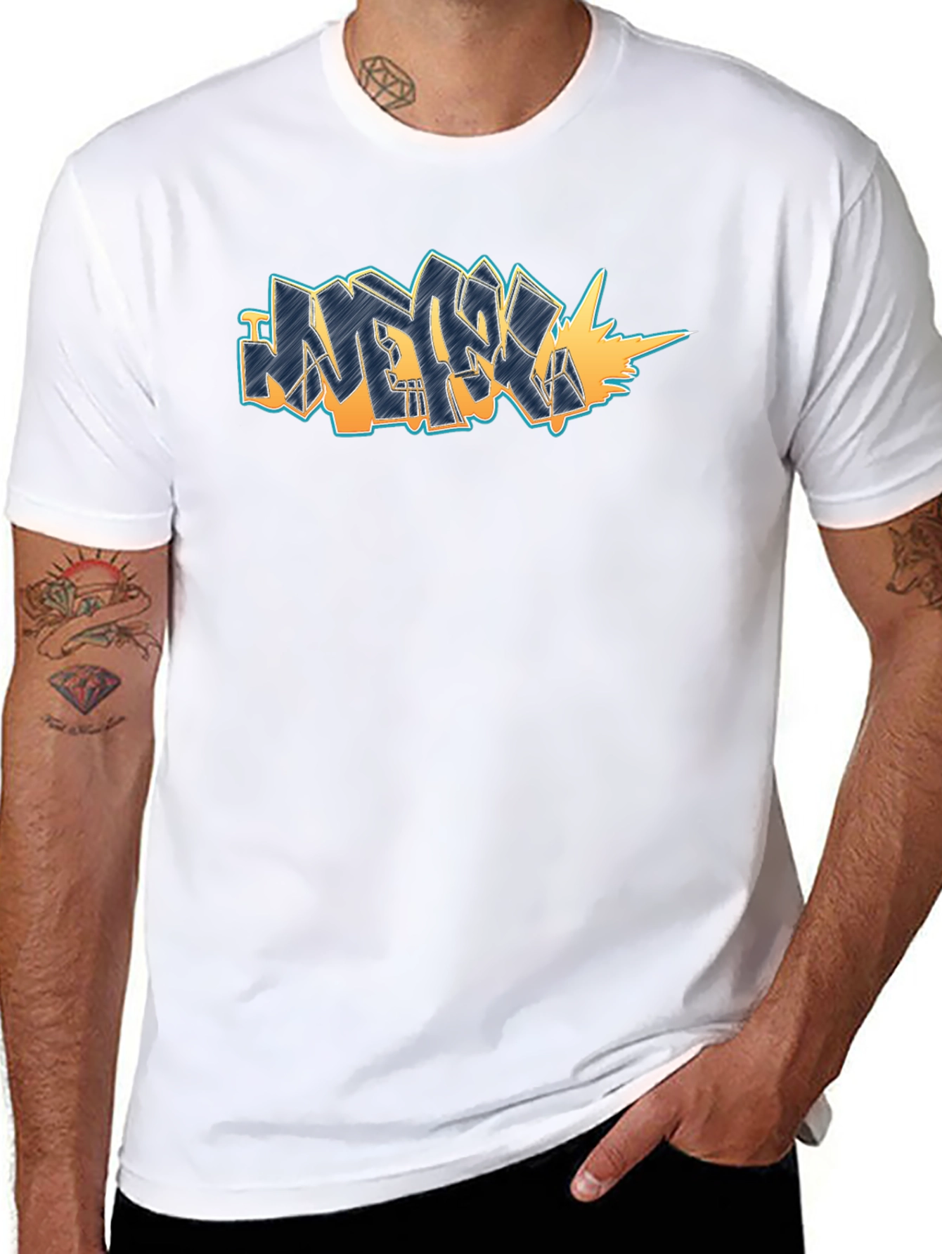 Graffiti Art Black T-Shirt