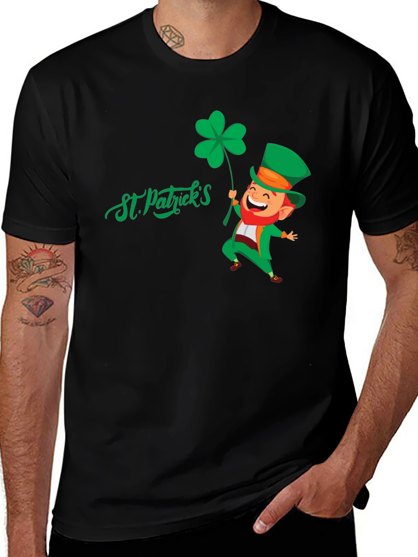 St. Patricks Day Leprechaun Graphic Tee