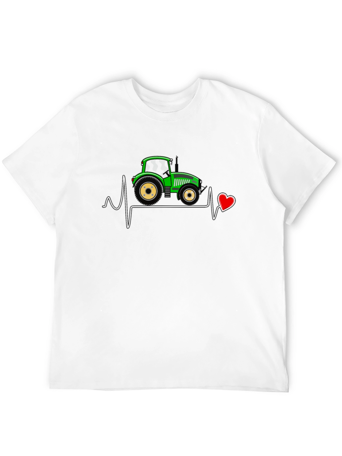 Tractor Heartbeat T-Shirt - Farming Love