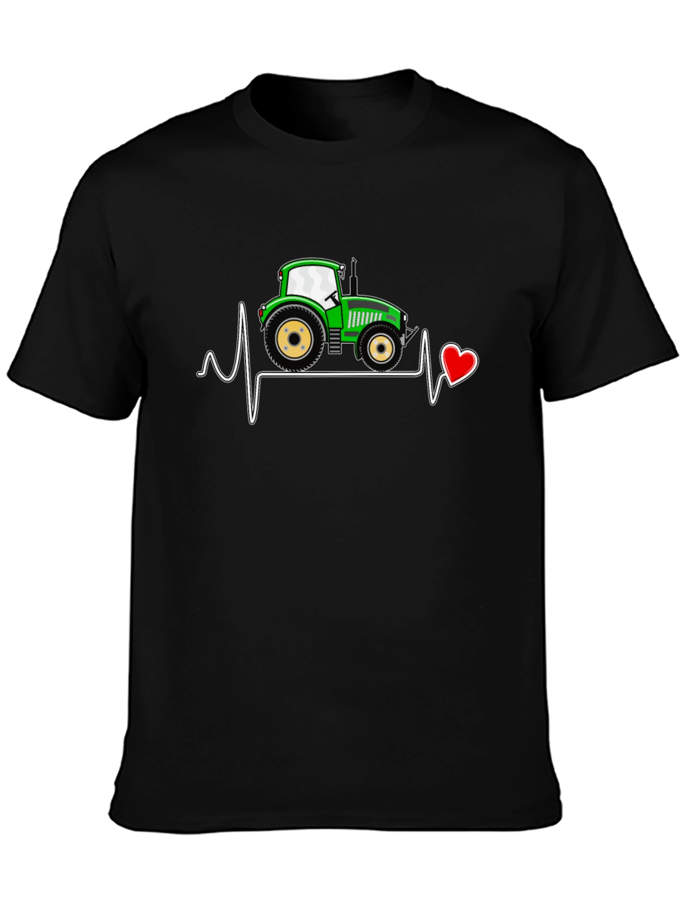 Tractor Heartbeat T-Shirt - Farming Love
