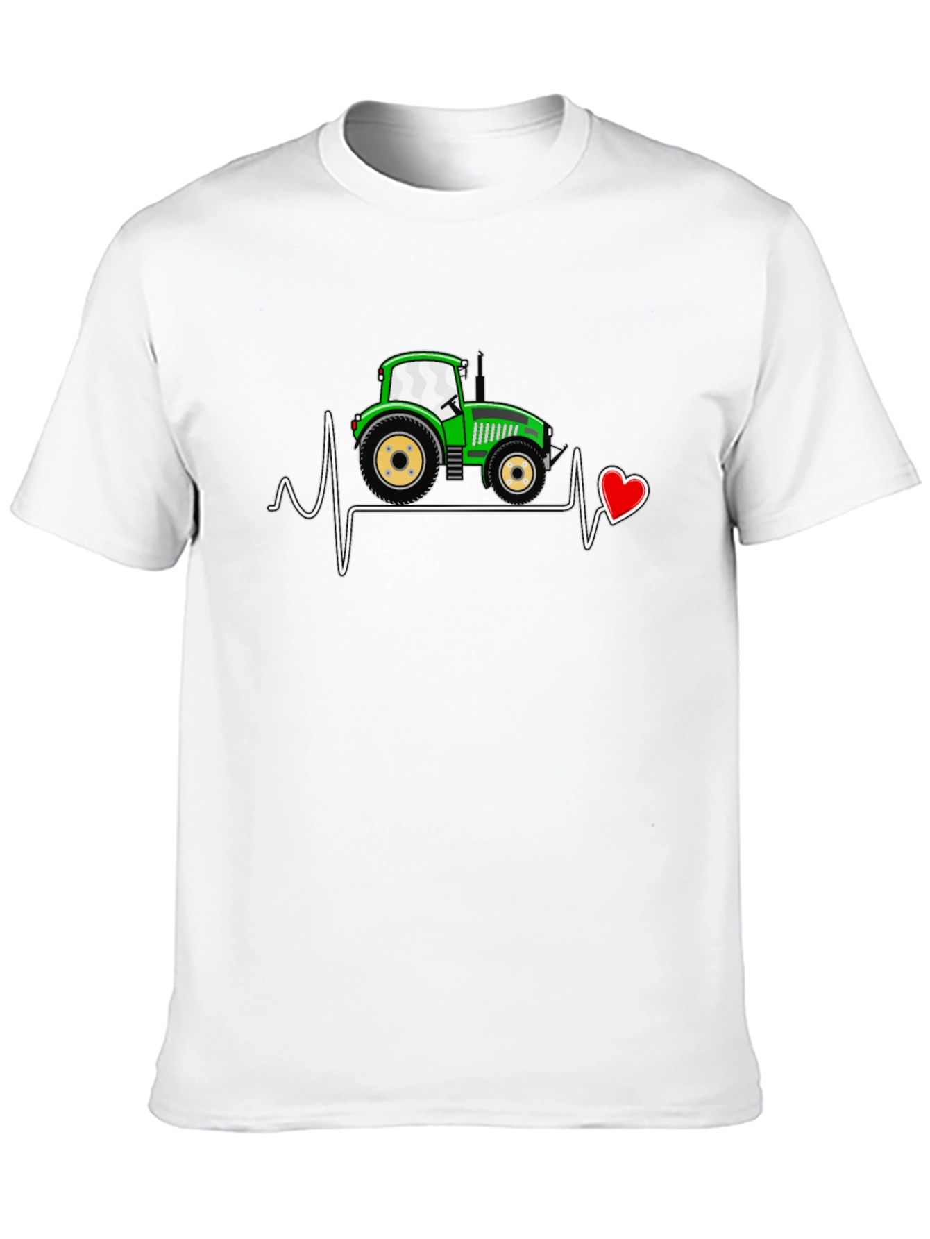 Tractor Heartbeat T-Shirt - Farming Love