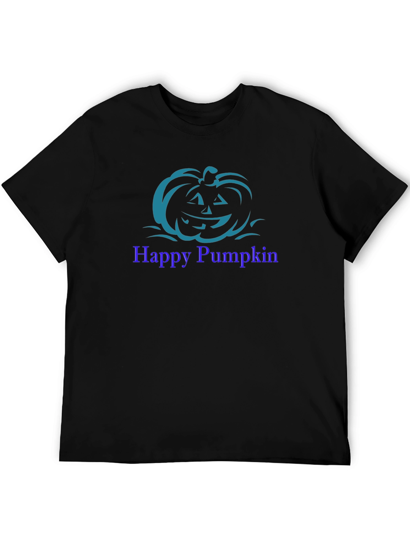 Happy Pumpkin Graphic Tee - Halloween T-Shirt