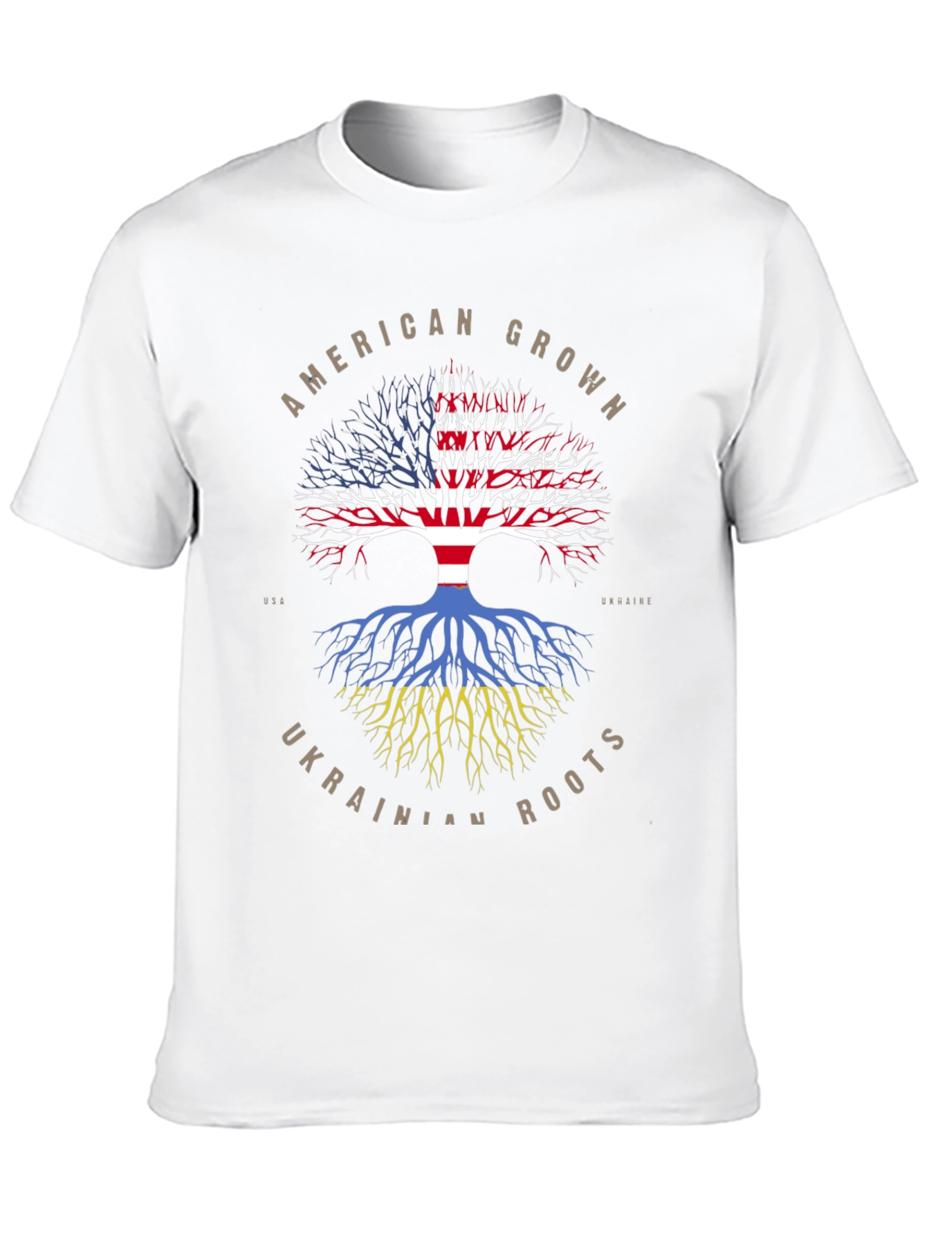 American Grown Ukrainian Roots T-Shirt