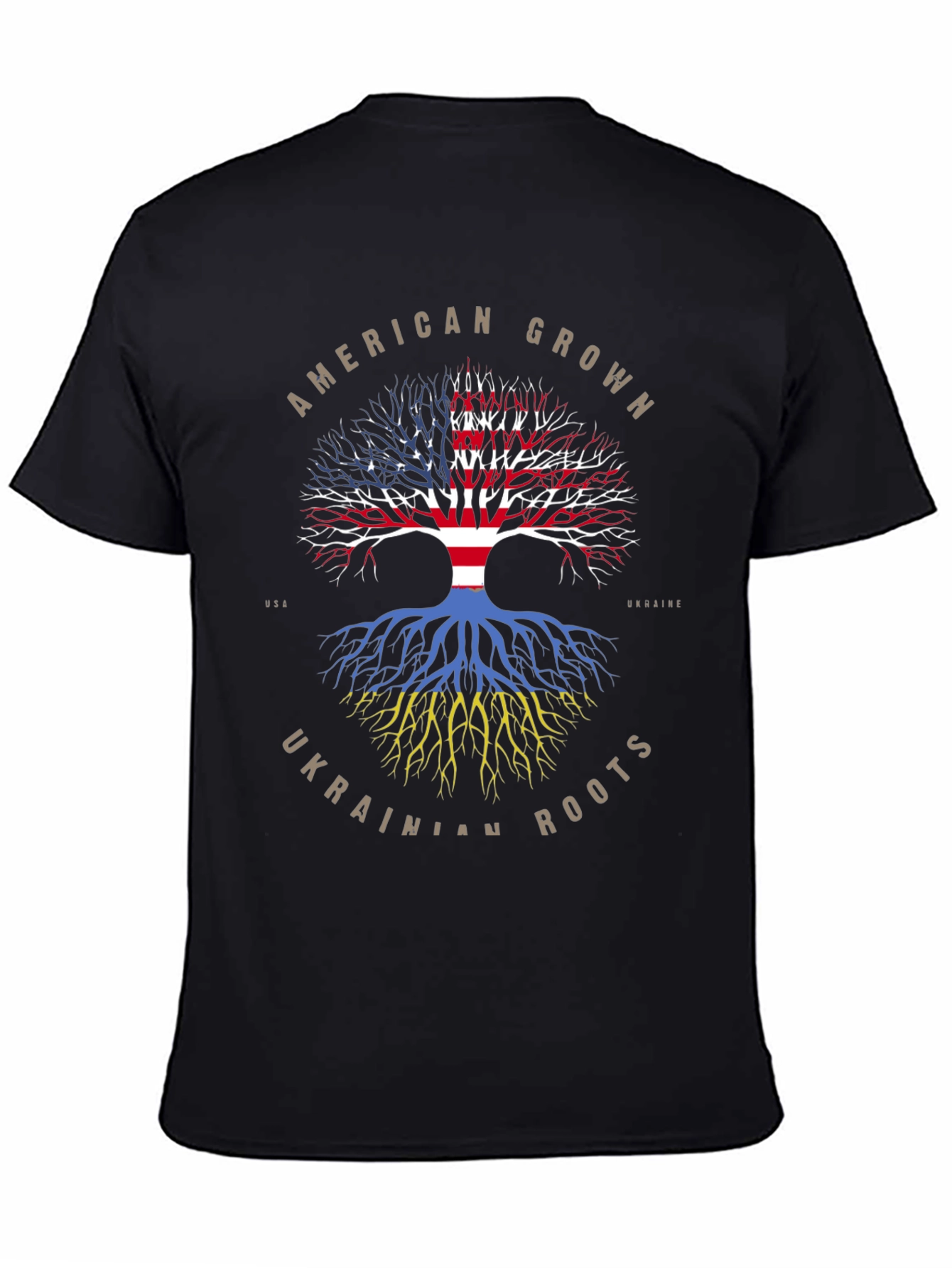 American Grown Ukrainian Roots T-Shirt