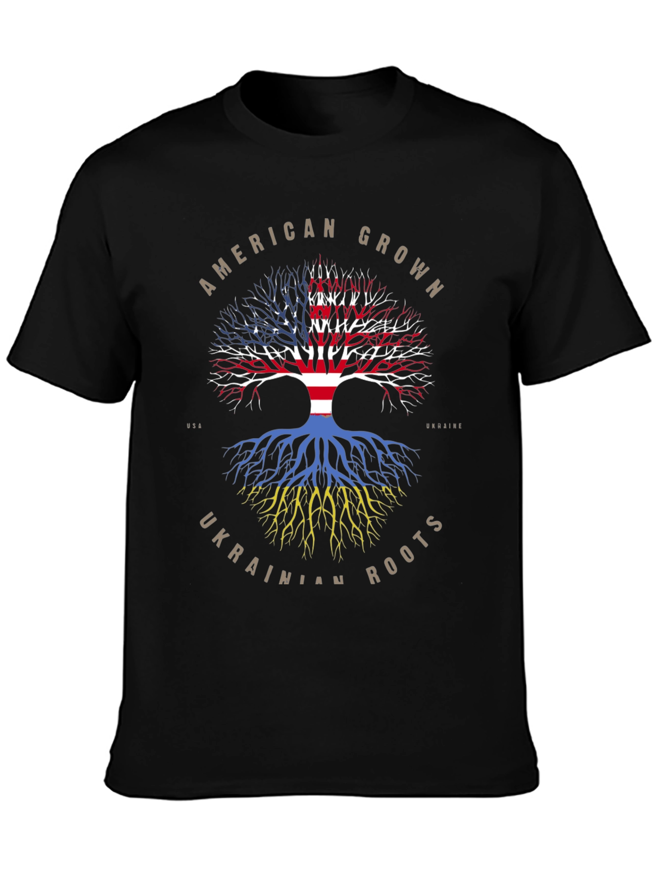 American Grown Ukrainian Roots T-Shirt