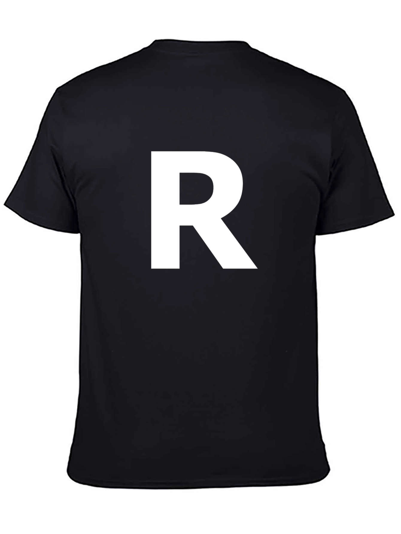 Bold R Graphic Tee - Stylish Initial Letter Shirt
