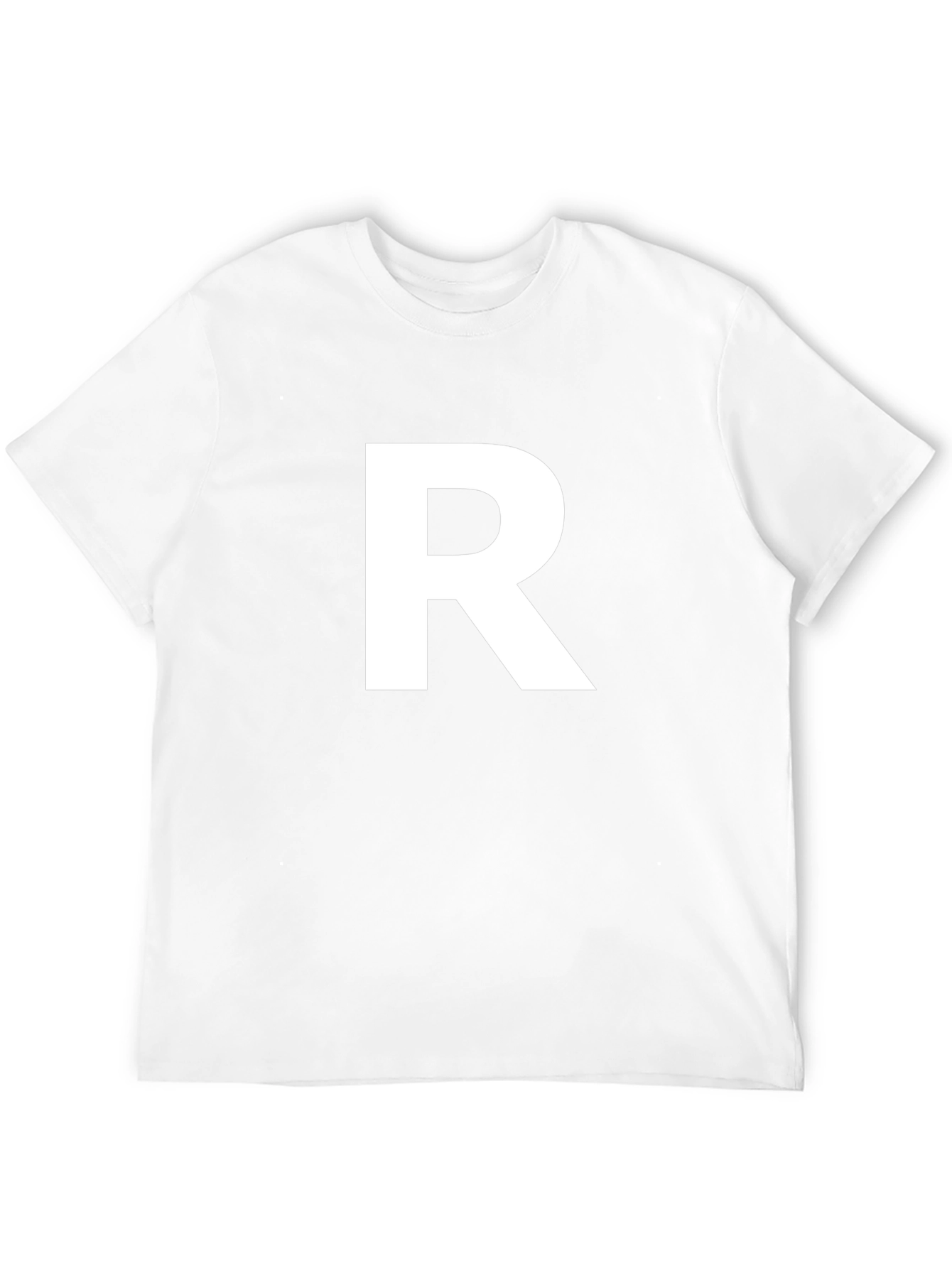 Bold R Graphic Tee - Stylish Initial Letter Shirt