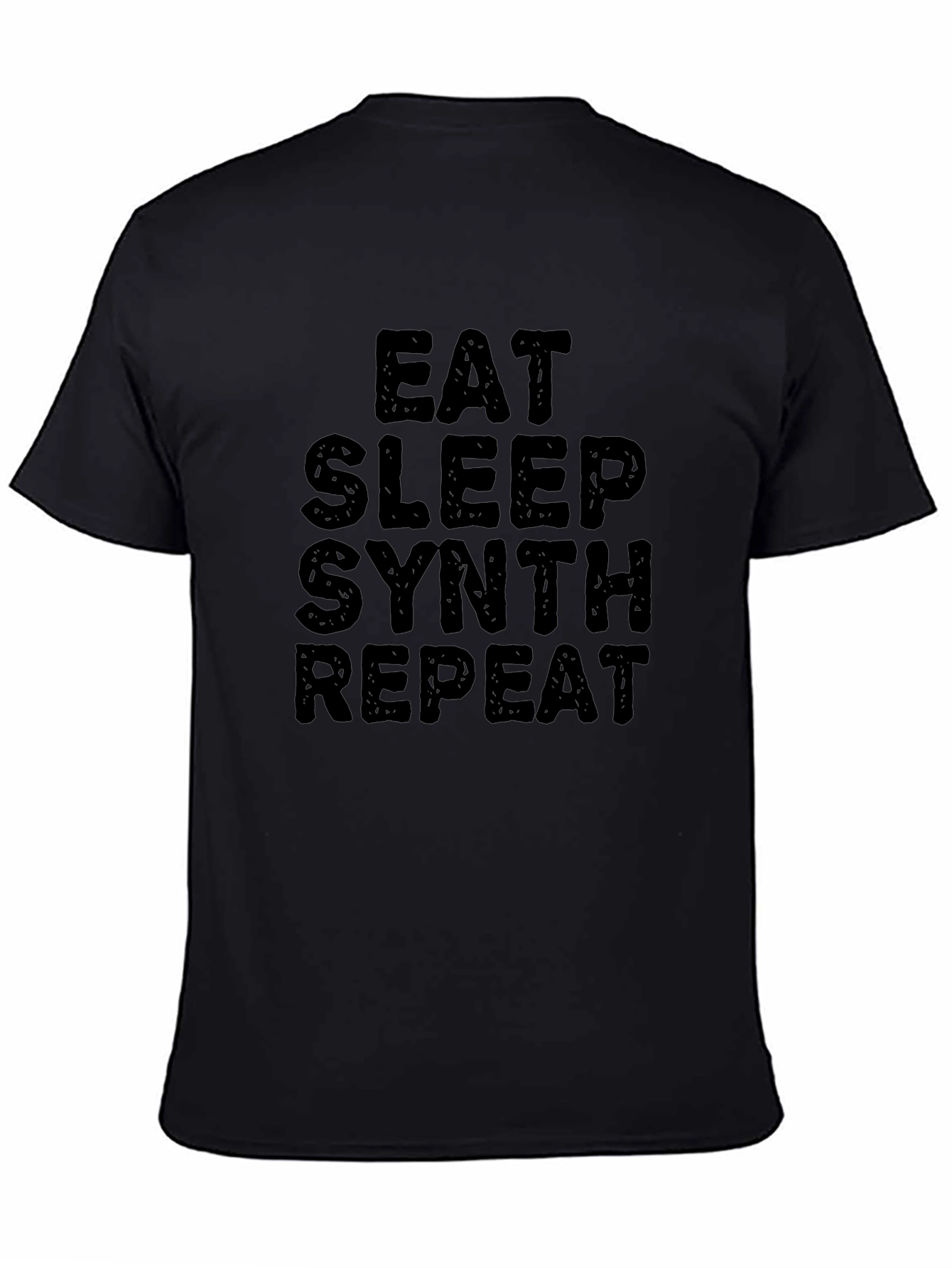 Eat Sleep Synth Repeat Black T-Shirt