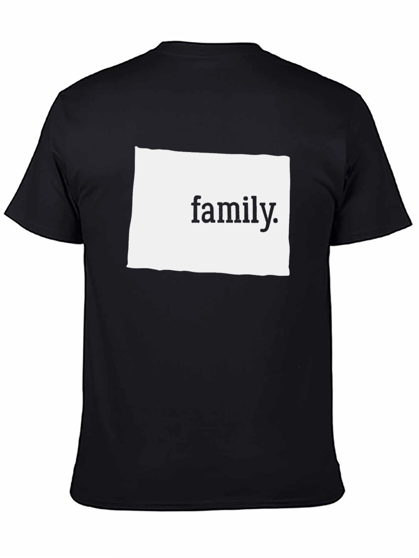 Family Graphic Tee - Comfortable Black Cotton T-Shirt