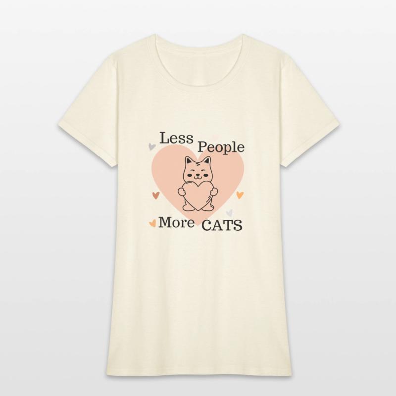 Kitty Less People More Cats - Funny Animal