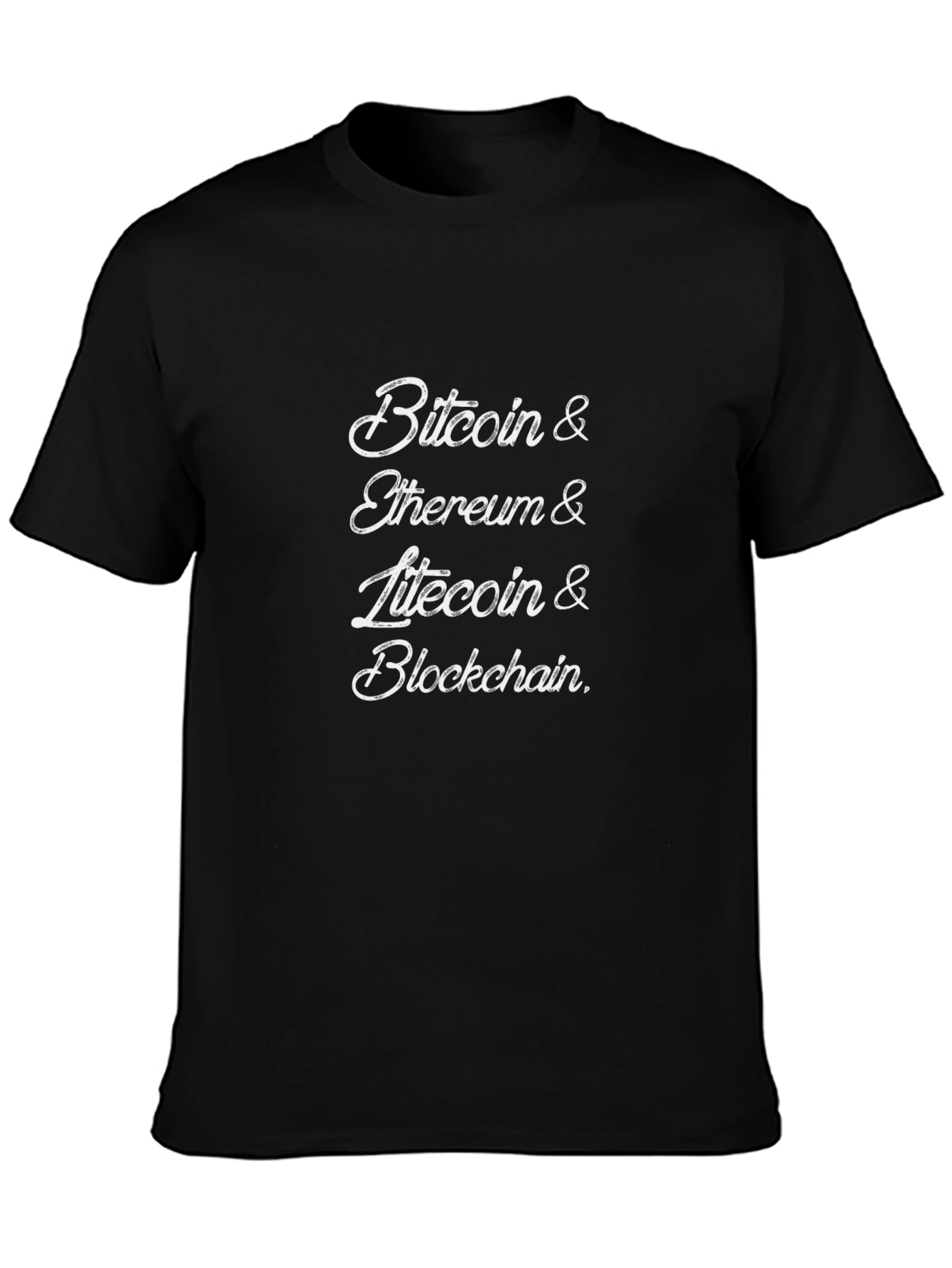 Crypto Fan T-Shirt: Bitcoin Ethereum Litecoin