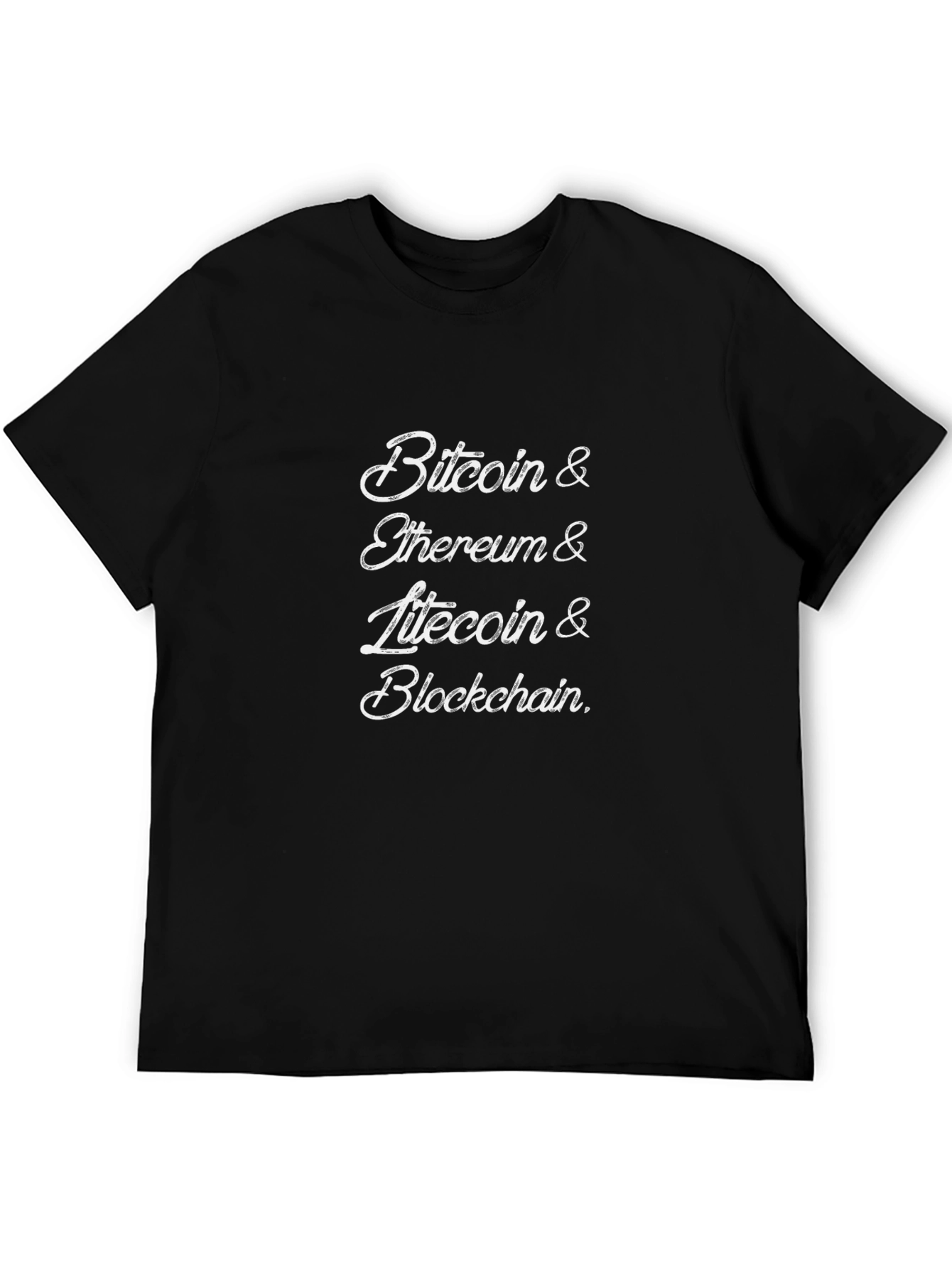 Crypto Fan T-Shirt: Bitcoin Ethereum Litecoin
