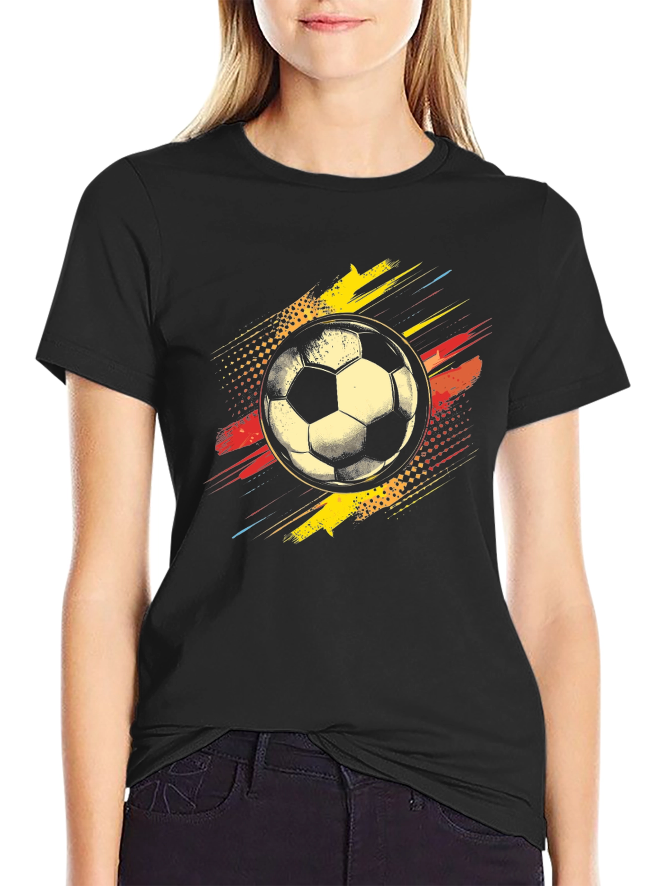 Soccer Ball Graphic T-Shirt - Cool Sporty Design