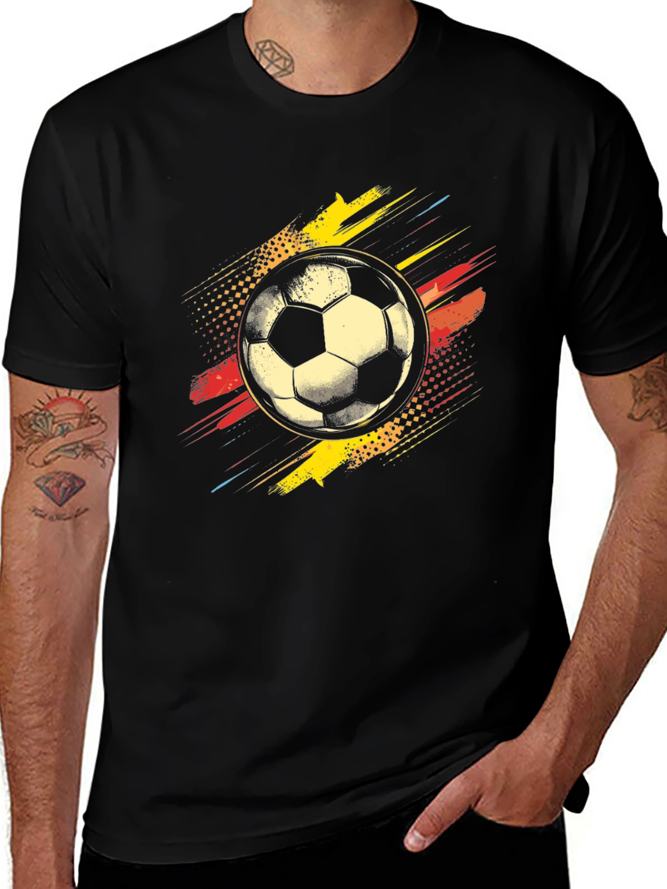 Soccer Ball Graphic T-Shirt - Cool Sporty Design