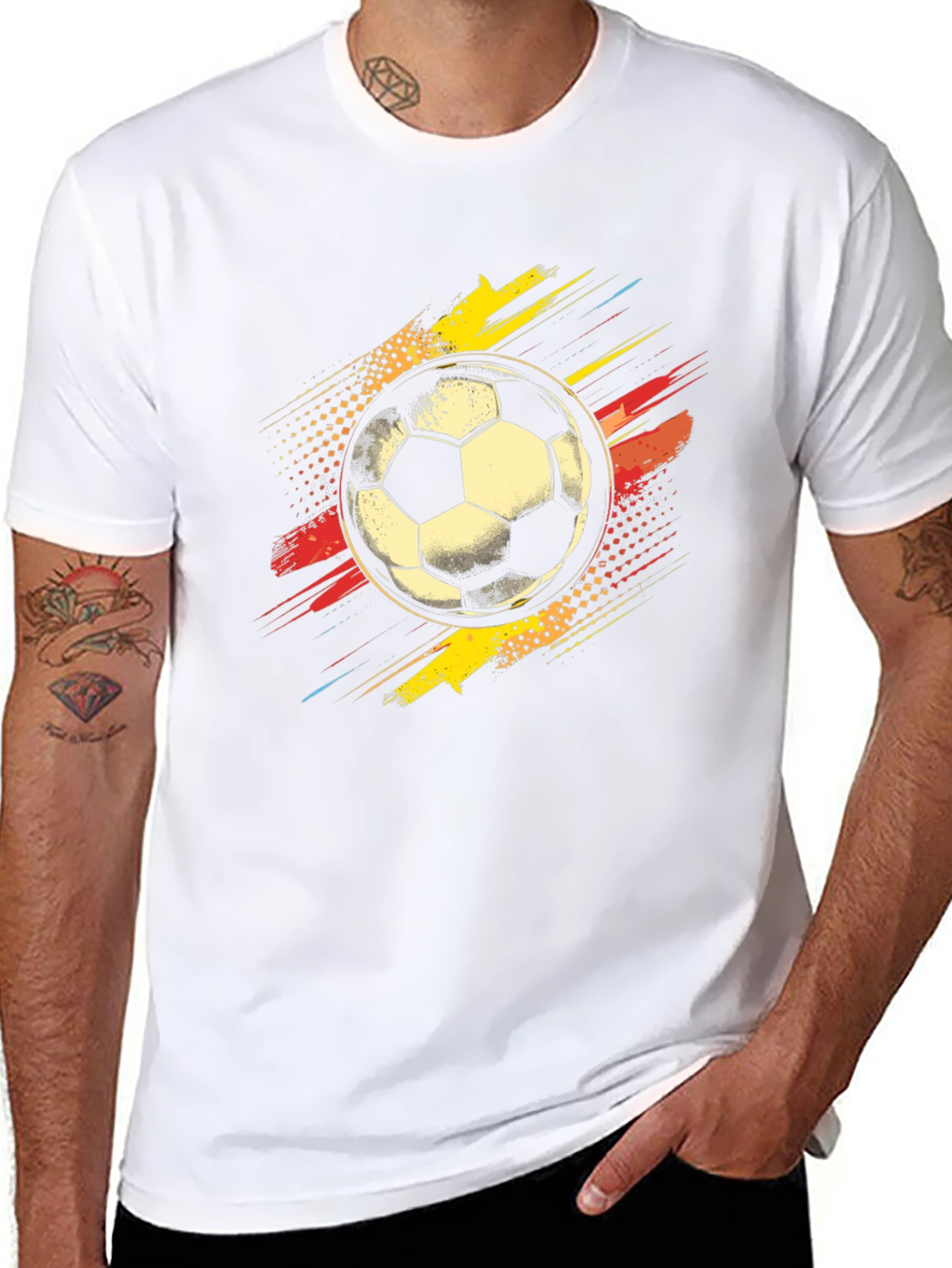 Soccer Ball Graphic T-Shirt - Cool Sporty Design
