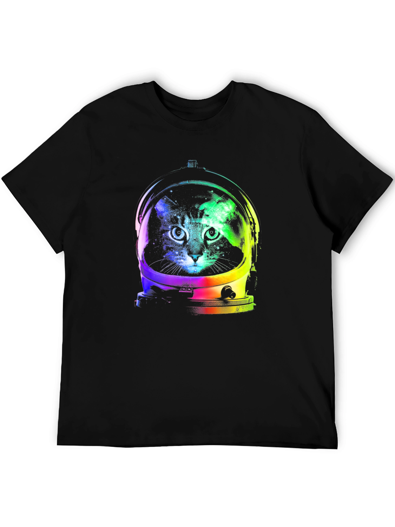 Cat Astronaut Graphic Tee - Space Kitten Shirt