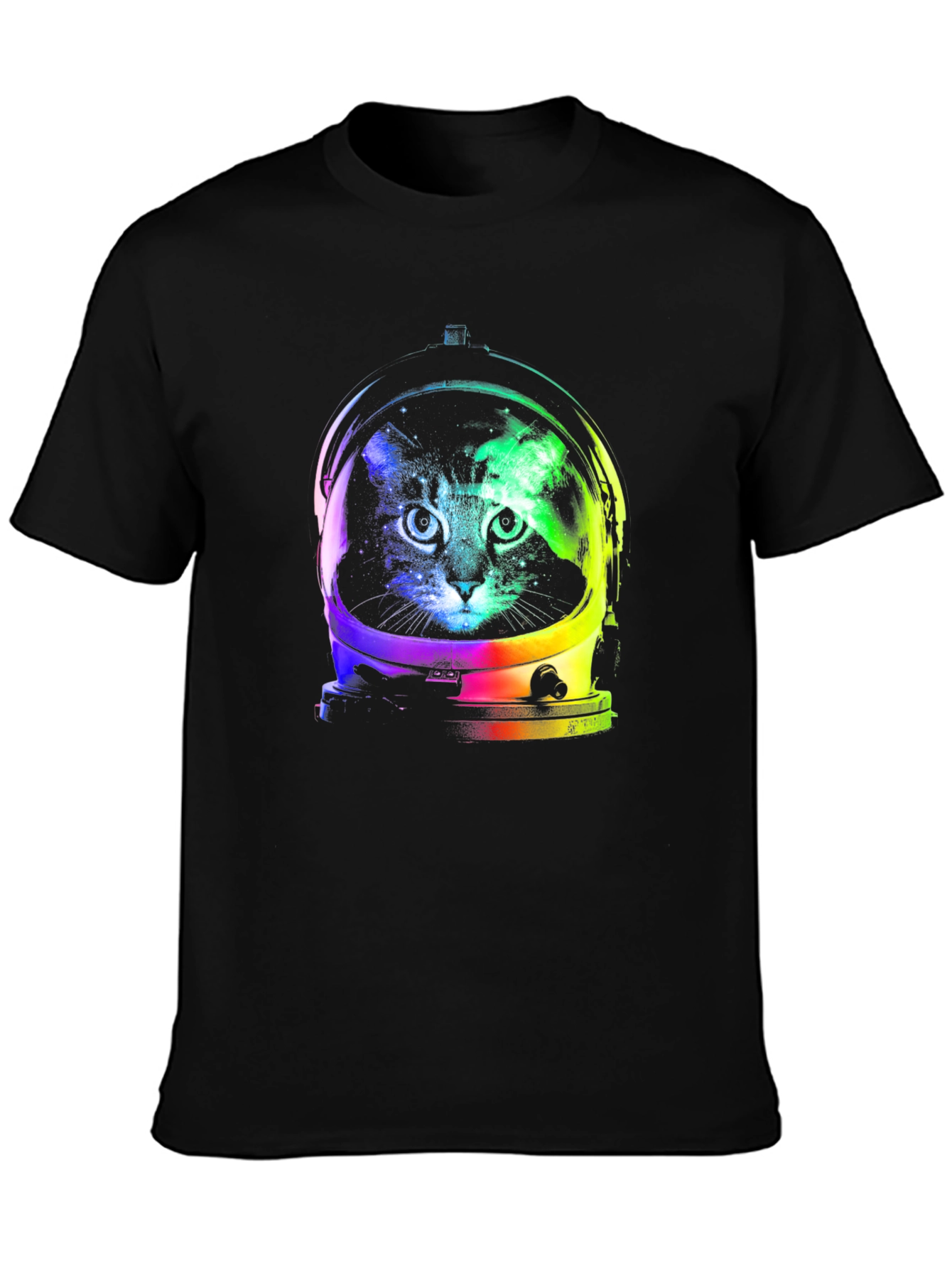 Cat Astronaut Graphic Tee - Space Kitten Shirt