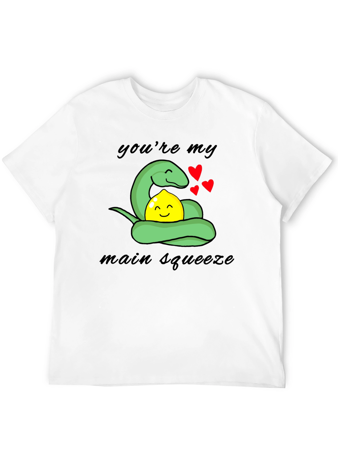 Snake Loves Lemon Graphic T-Shirt