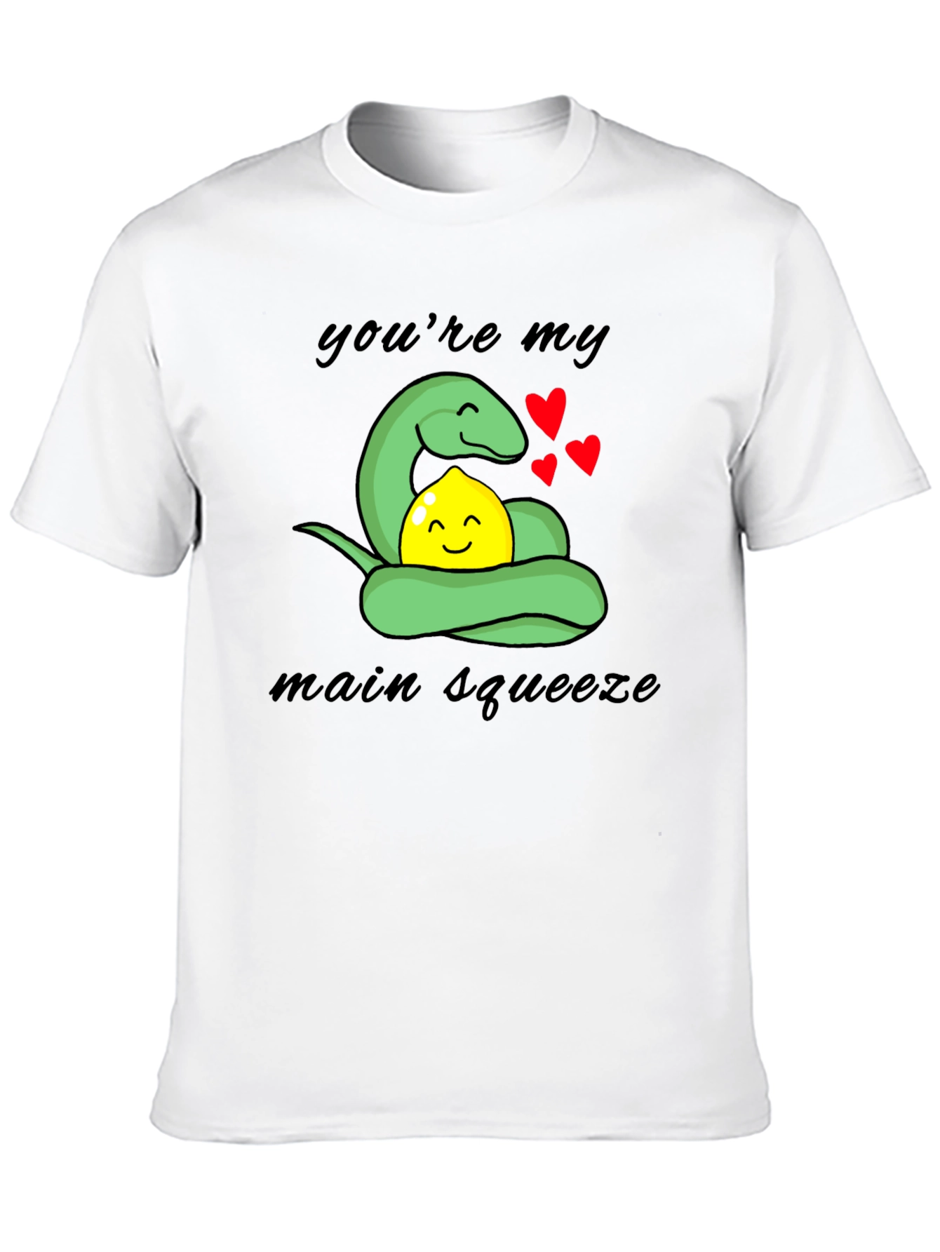 Snake Loves Lemon Graphic T-Shirt