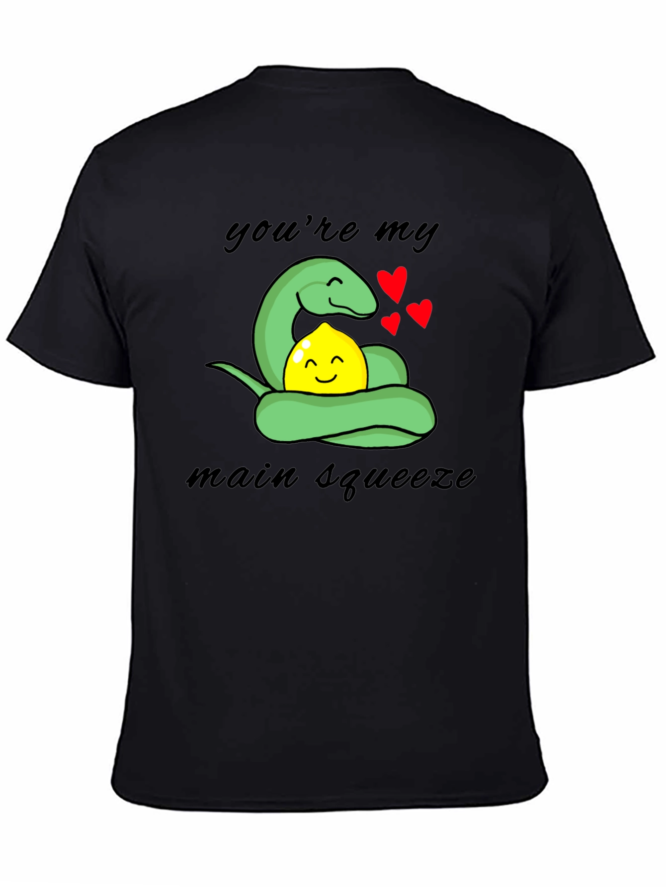 Snake Loves Lemon Graphic T-Shirt