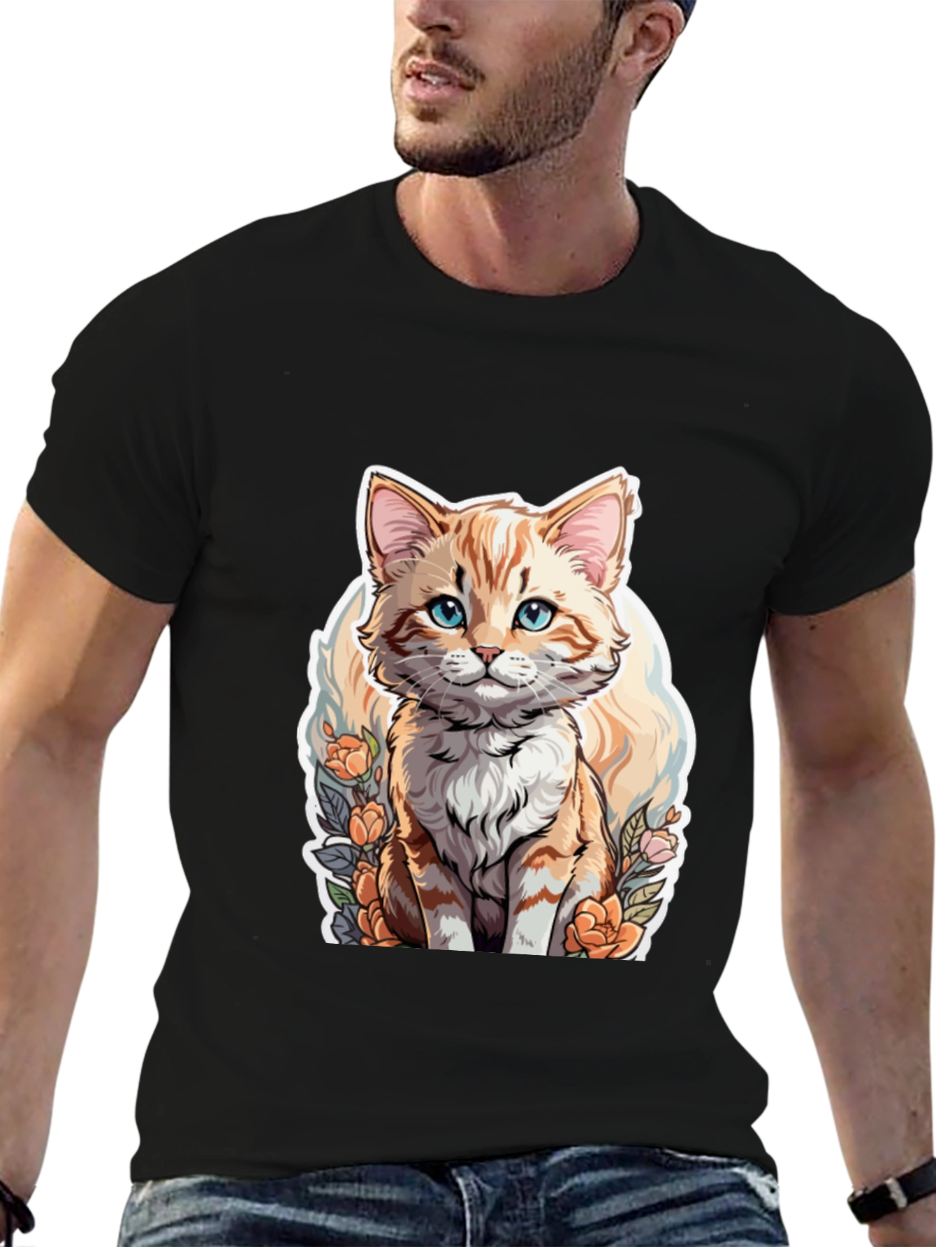 Cute Cat T-Shirt - Premium Comfort & Style