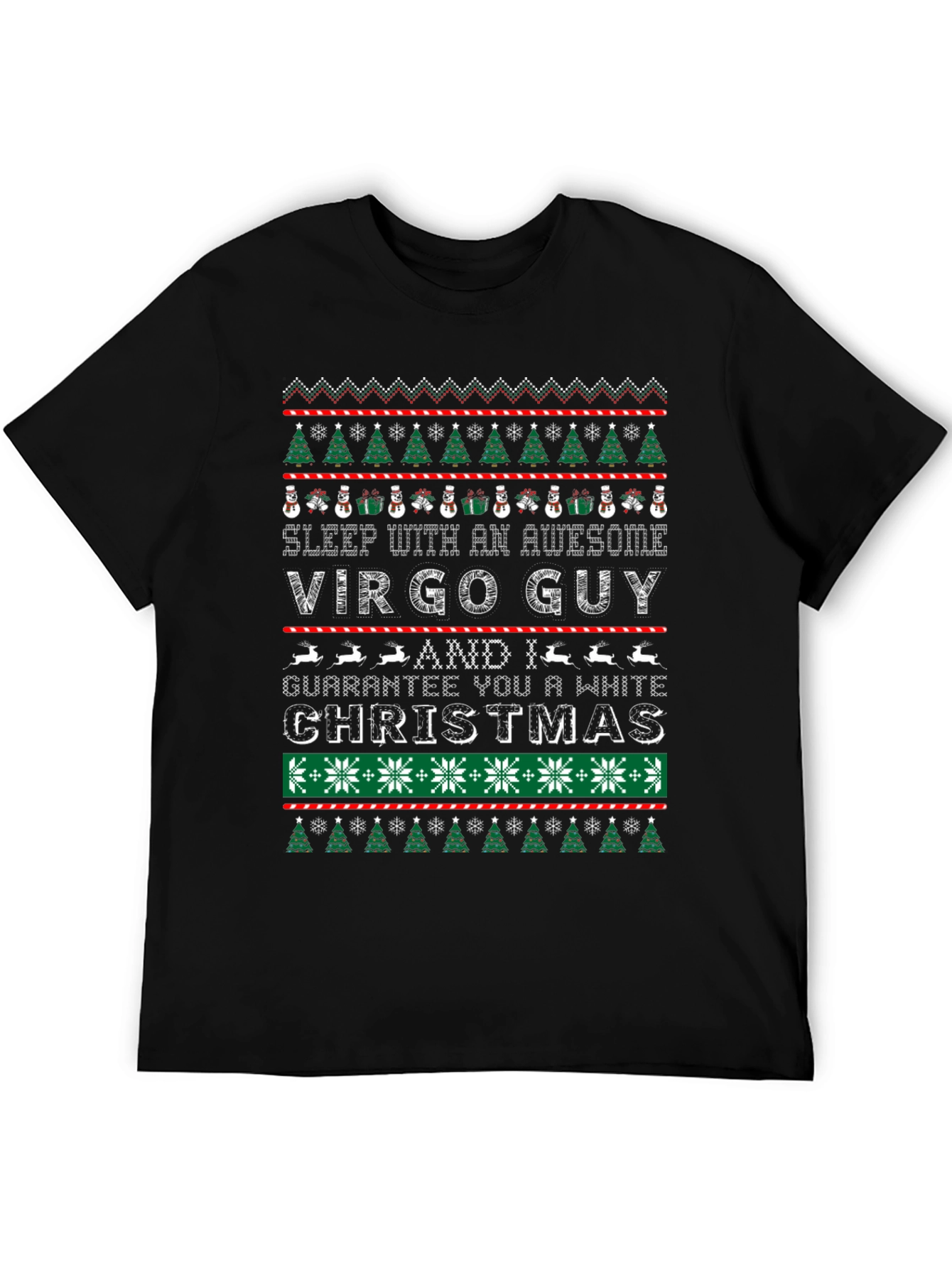 Virgo Guy Ugly Christmas T-Shirt