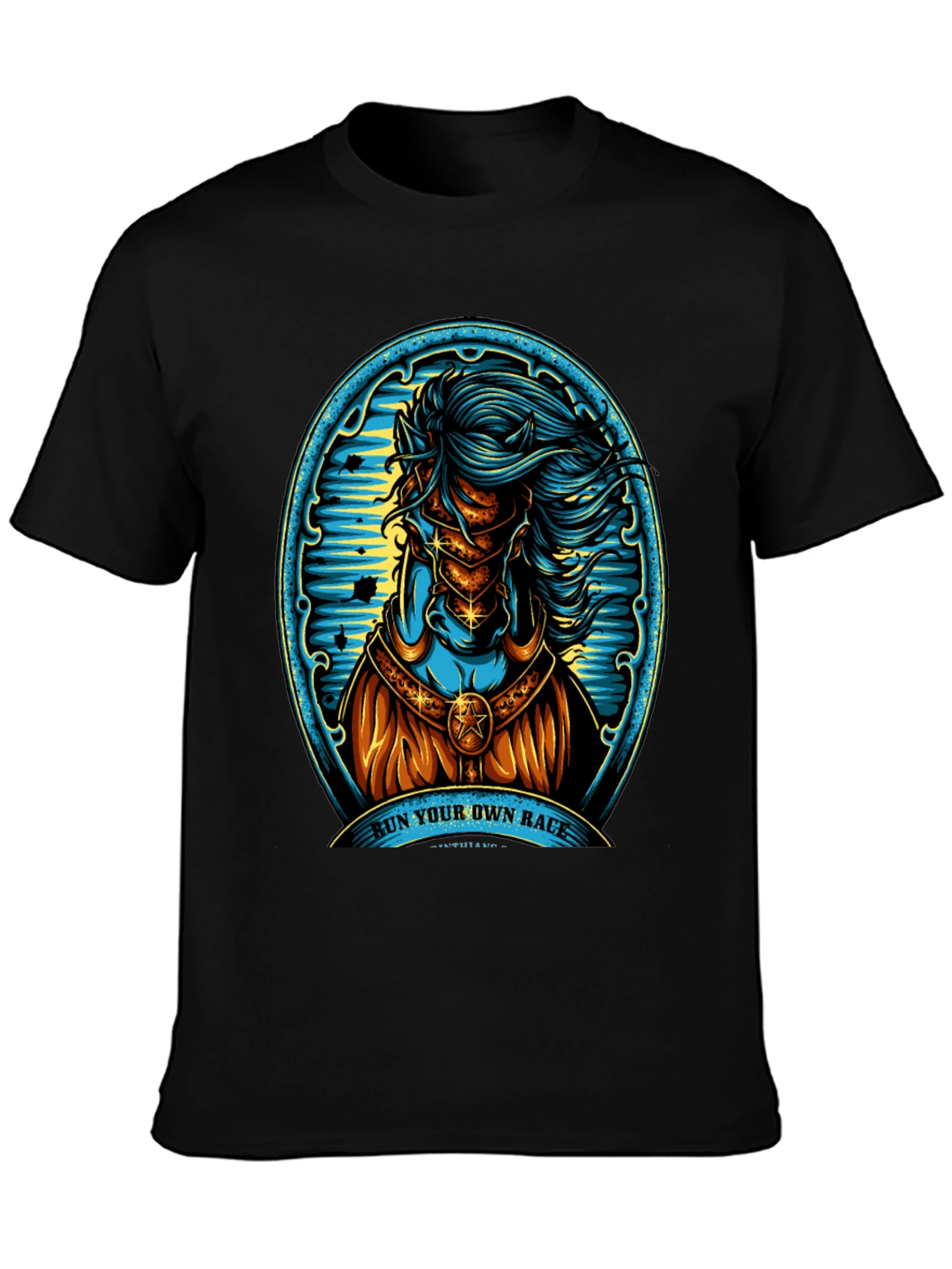 Run Your Own Race Horse Graphic Tee