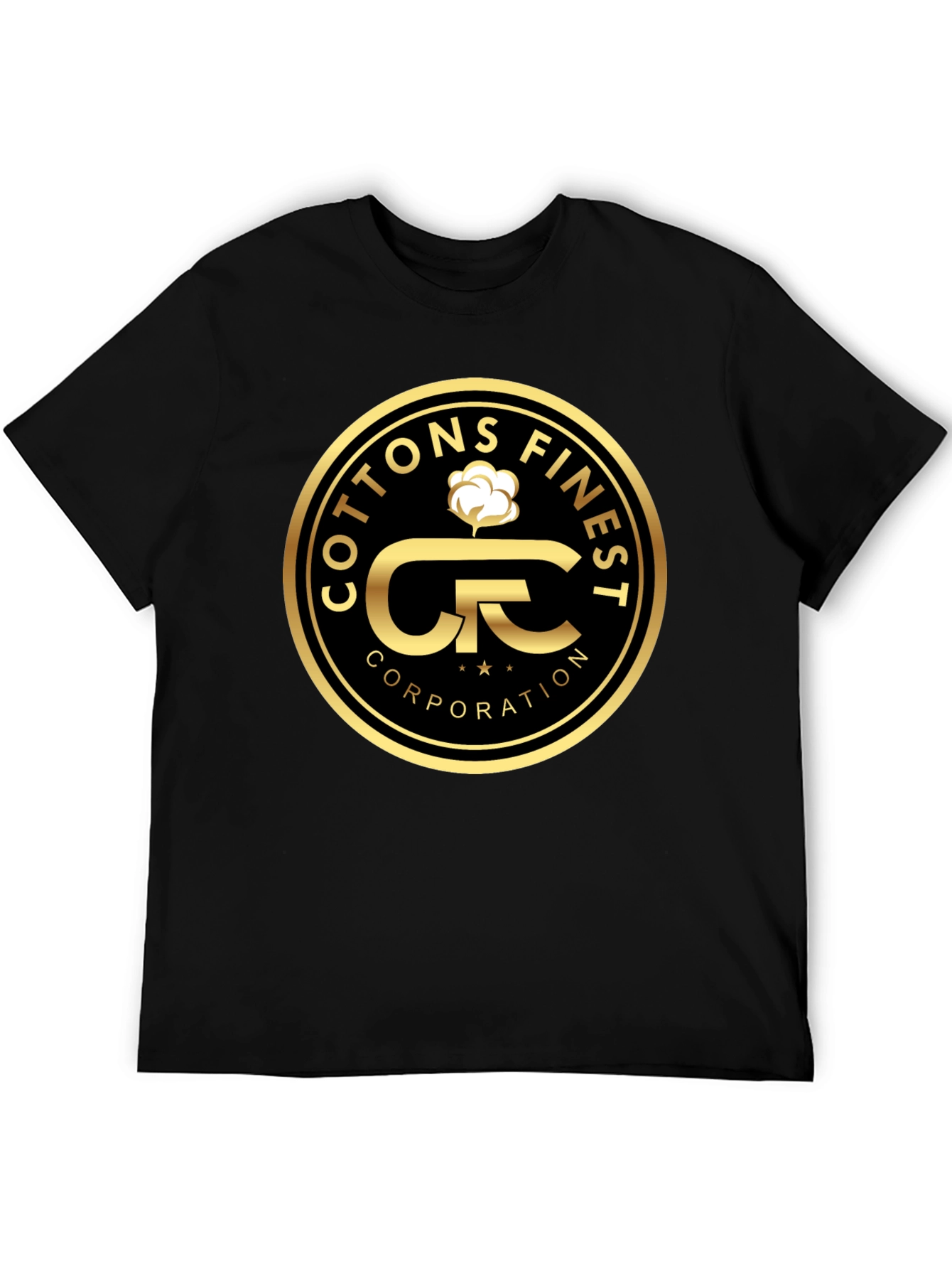 Cottons Finest Corporation Black T-Shirt