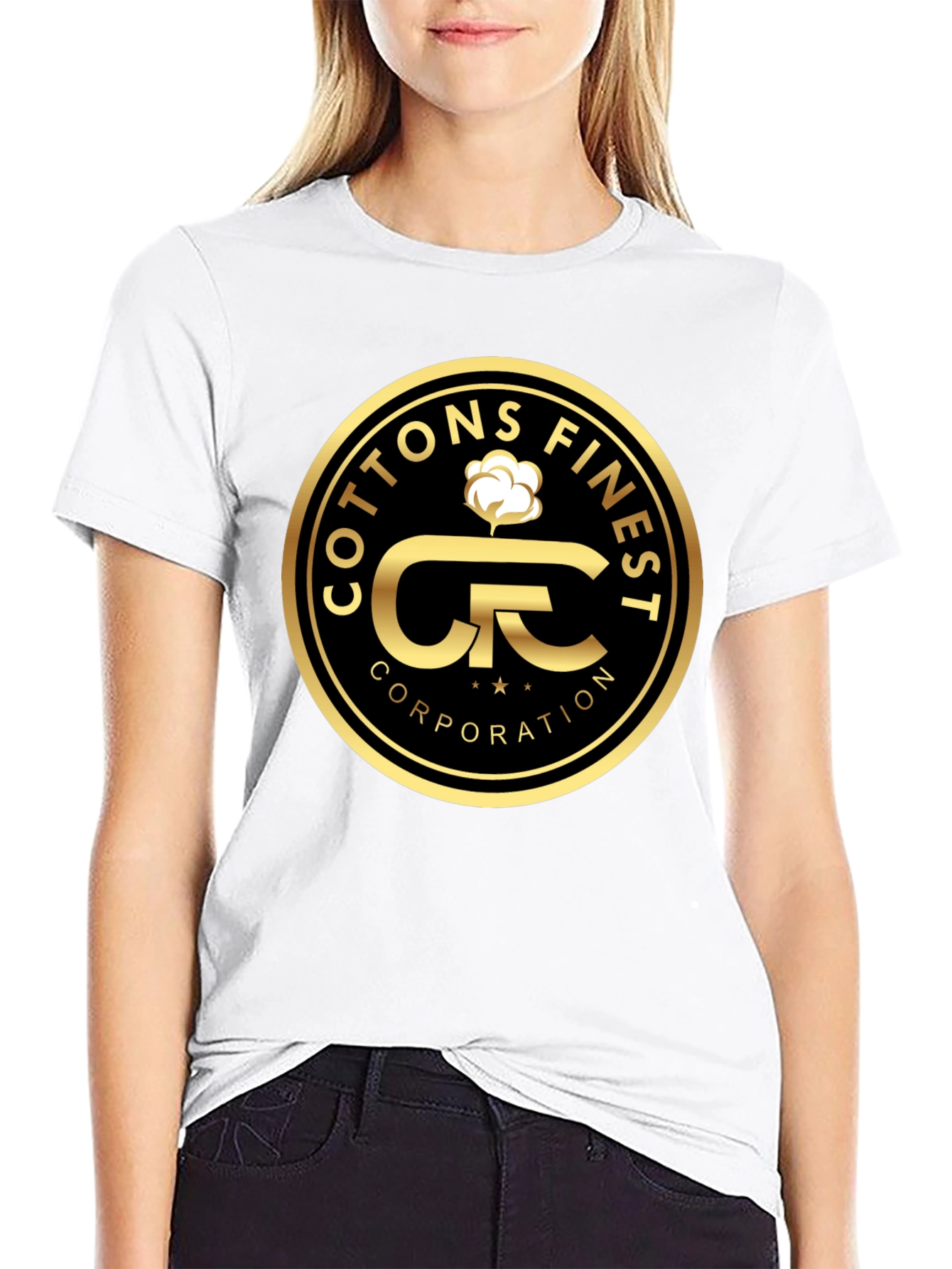 Cottons Finest Corporation Black T-Shirt