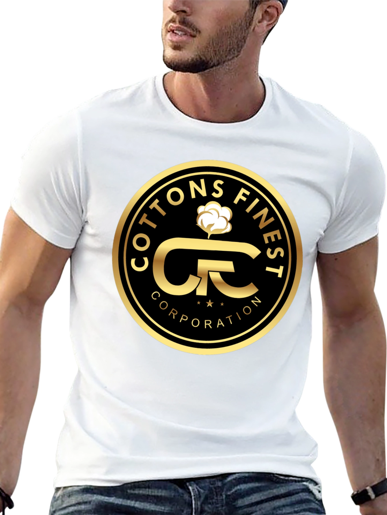 Cottons Finest Corporation Black T-Shirt