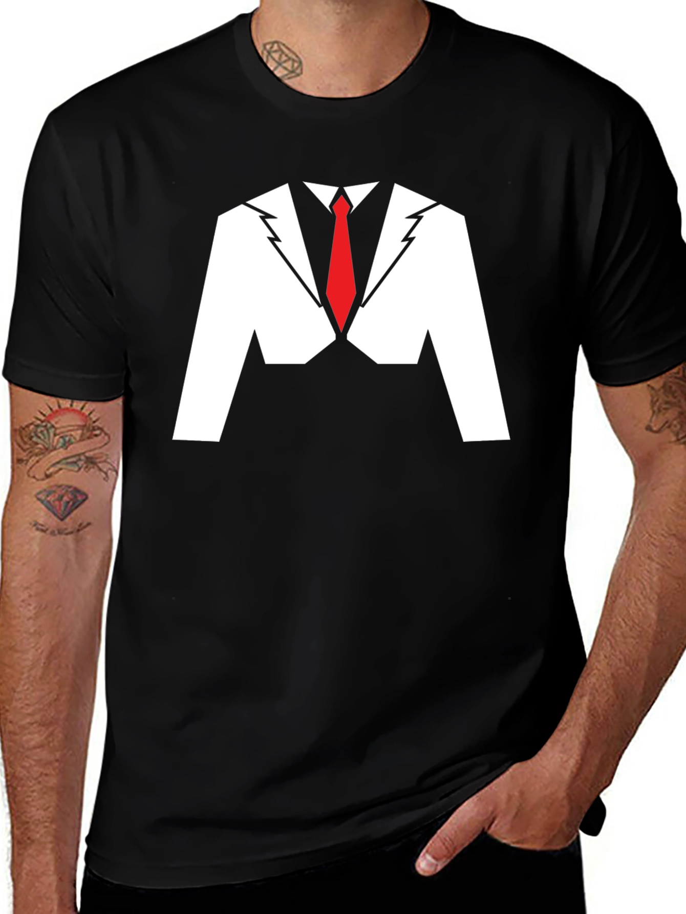 Suit Graphic T-Shirt - Funny Party Tee