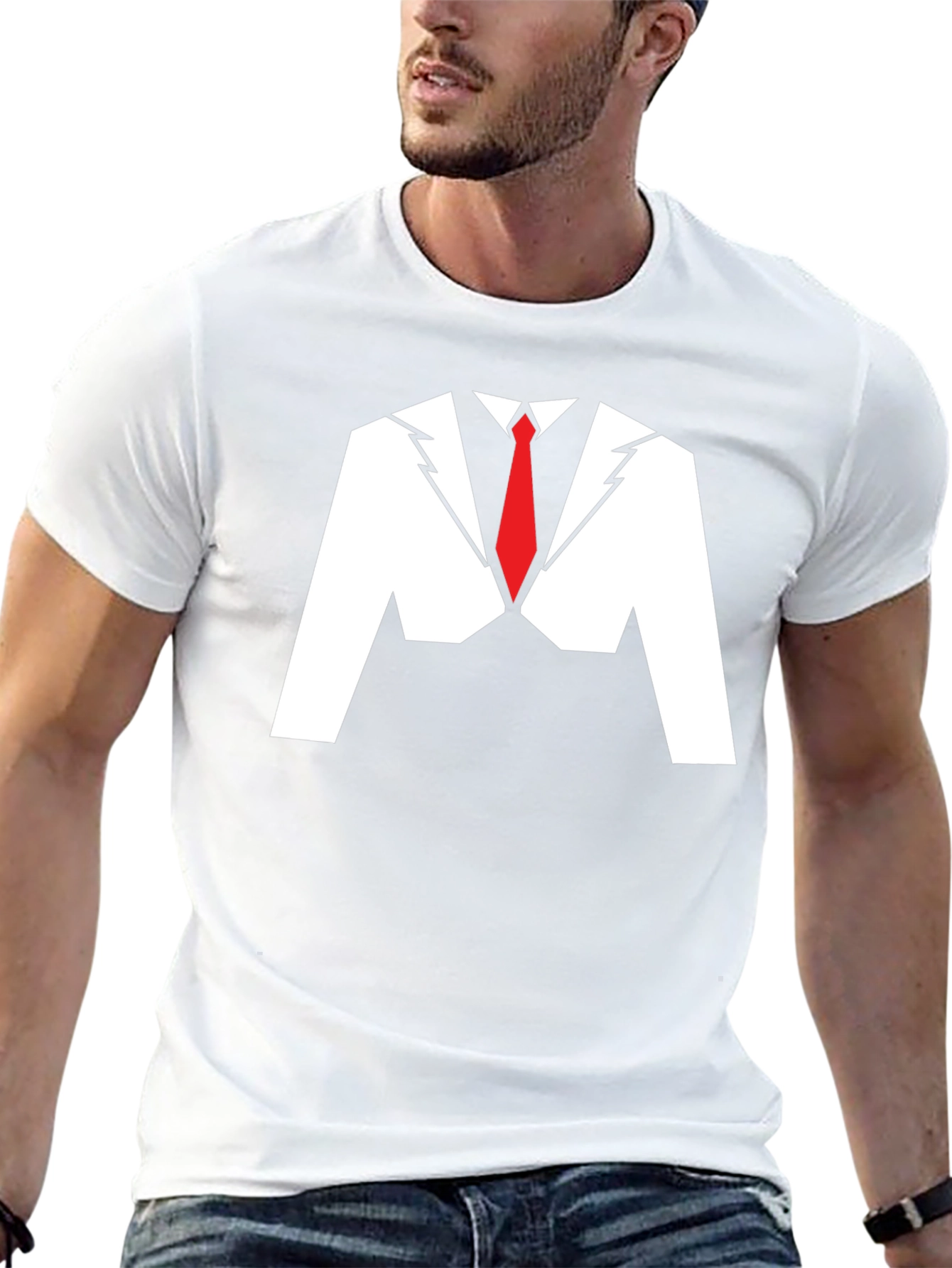 Suit Graphic T-Shirt - Funny Party Tee