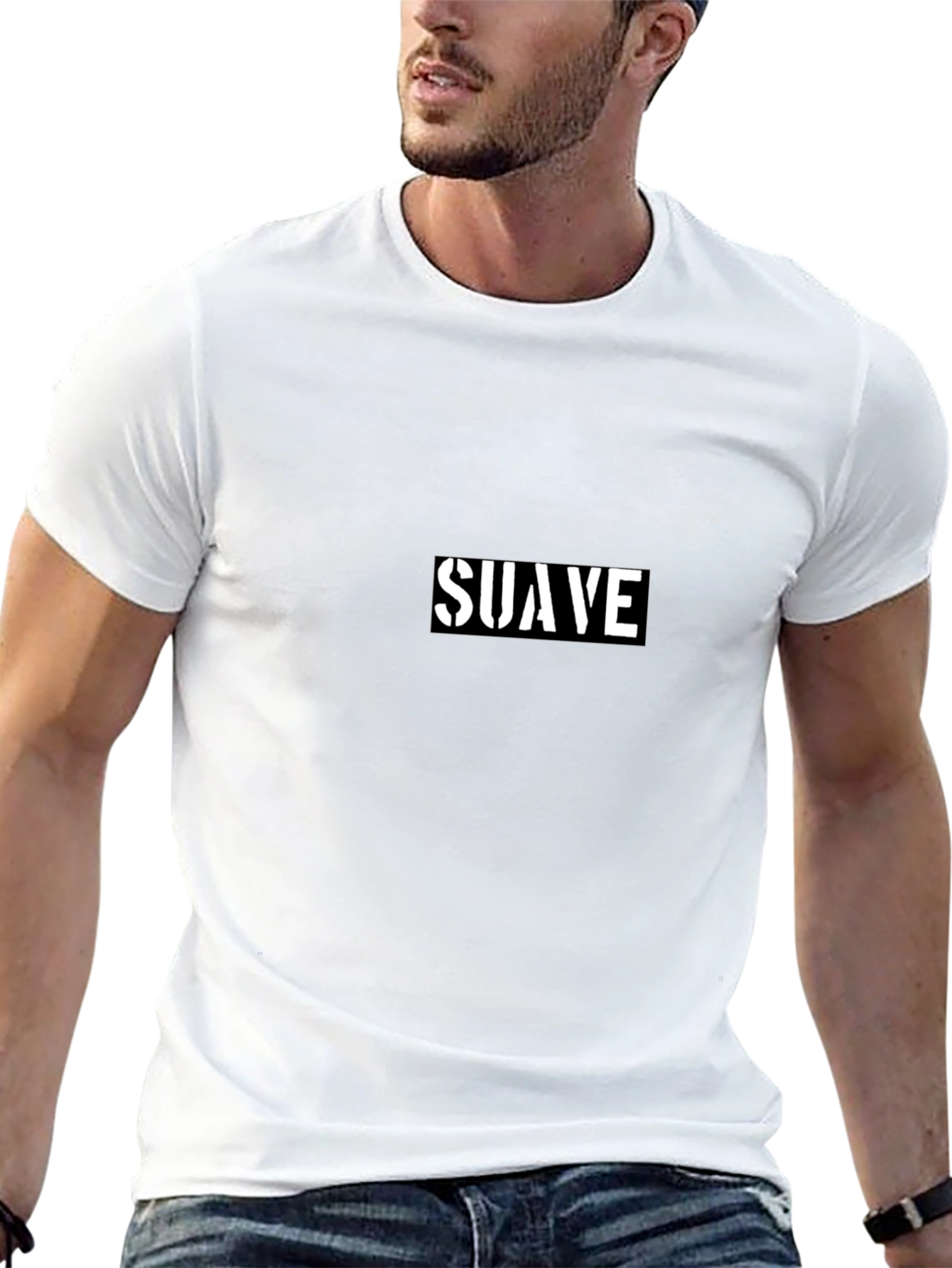 Suave Graphic Tee - Black Casual Style