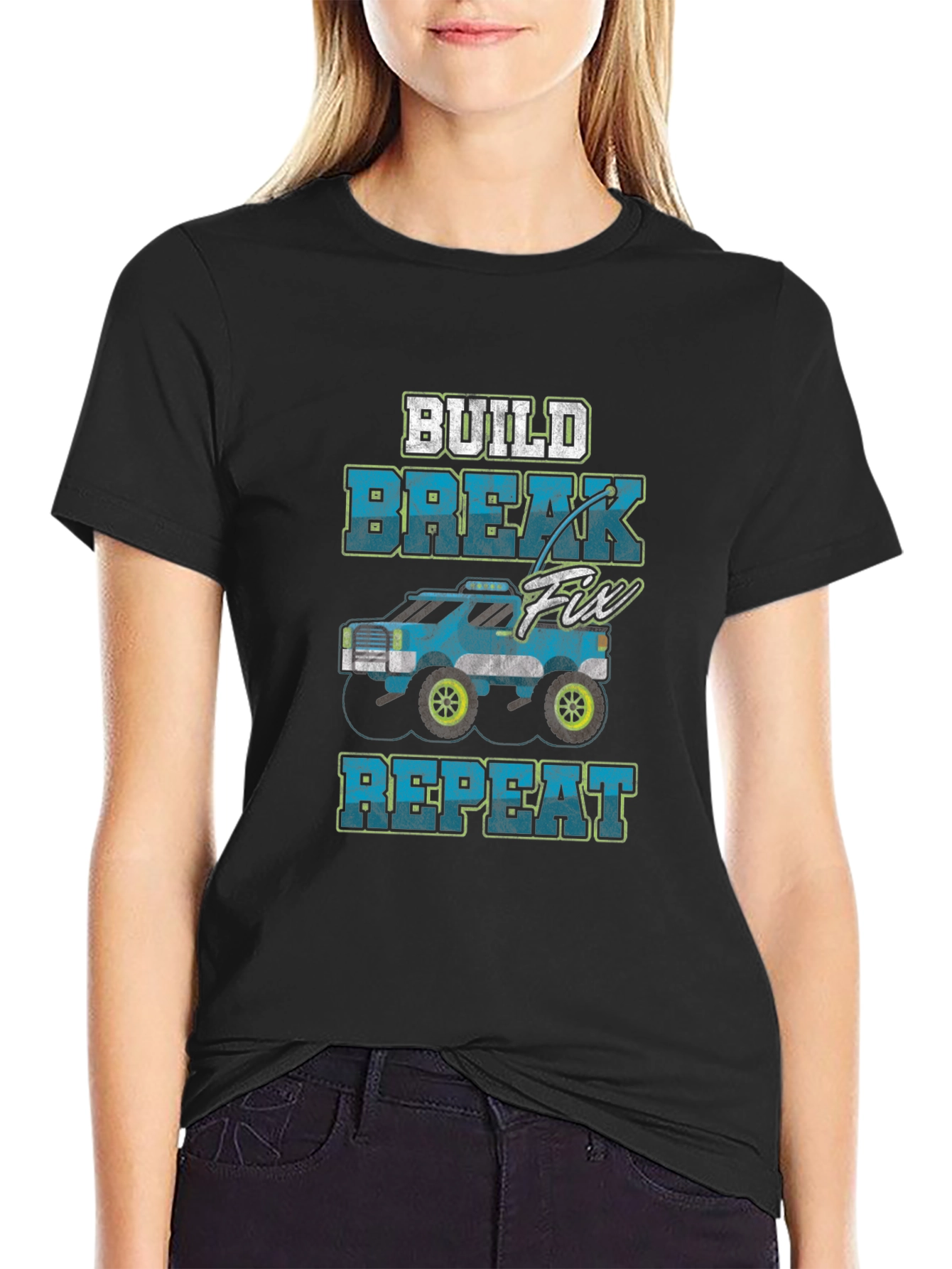 Build Break Fix Repeat RC Car T-Shirt