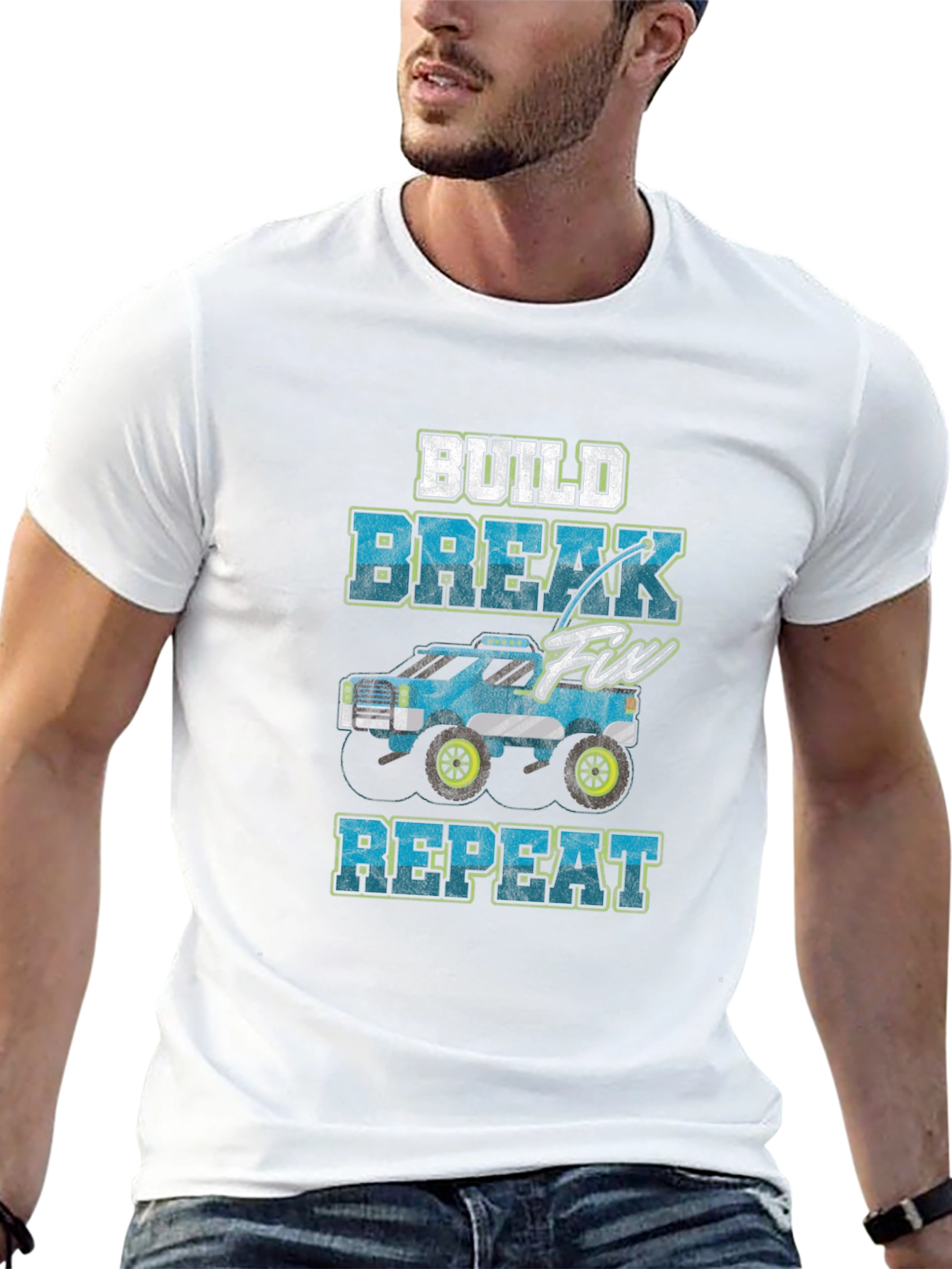 Build Break Fix Repeat RC Car T-Shirt