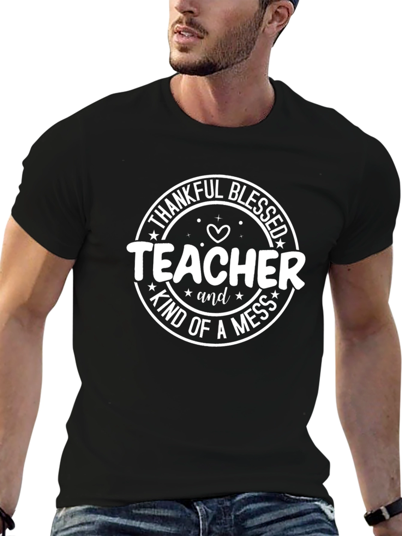 Teacher Thankful Blessed Tee